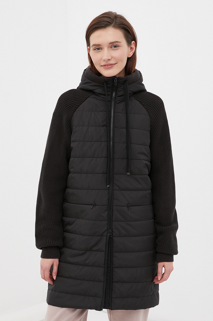 пальто женское Finn-Flare черного цвета
