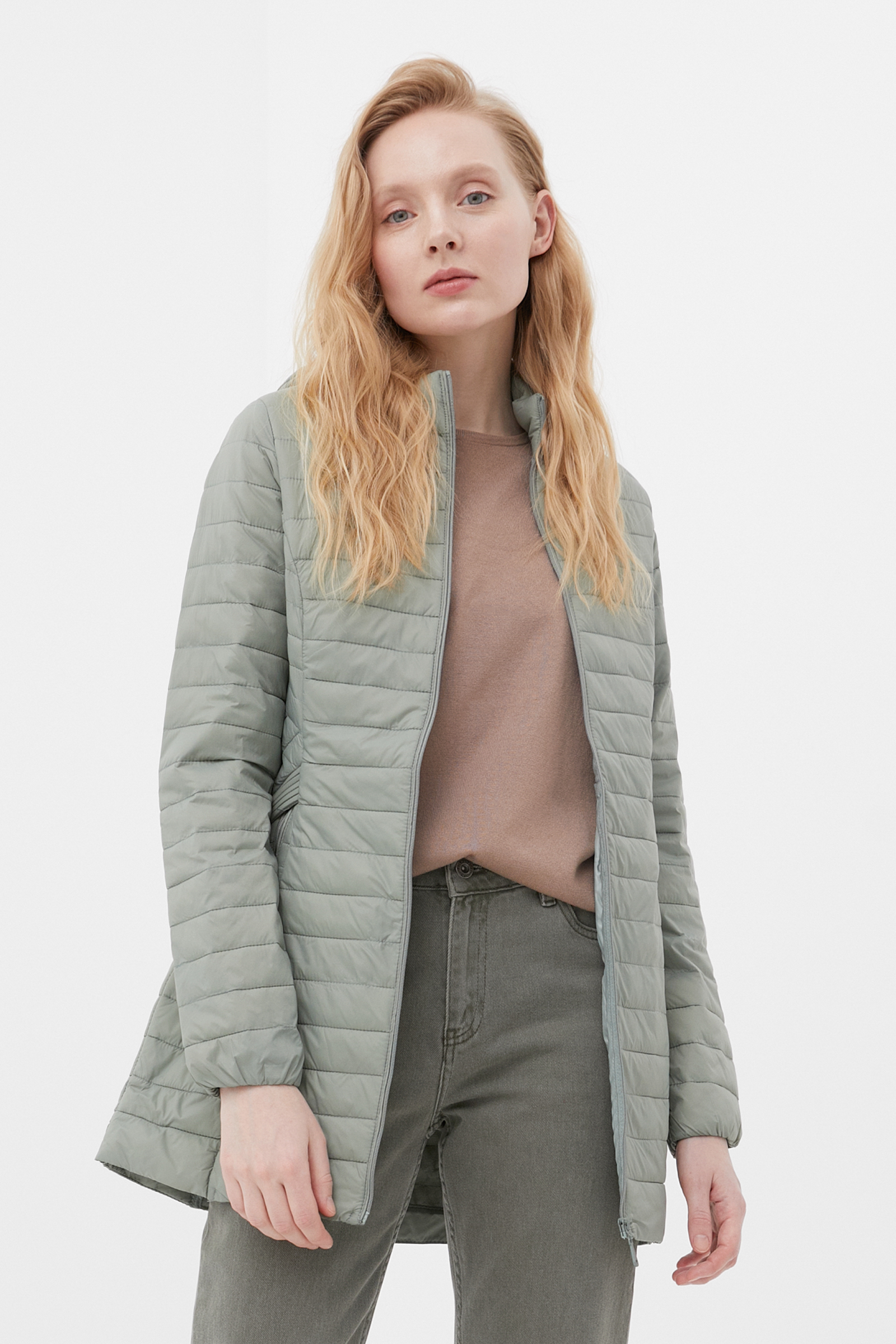 Finn-Flare легкое утепленное пальто женское