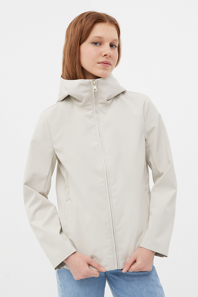 куртка женская Finn-Flare молочного цвета
