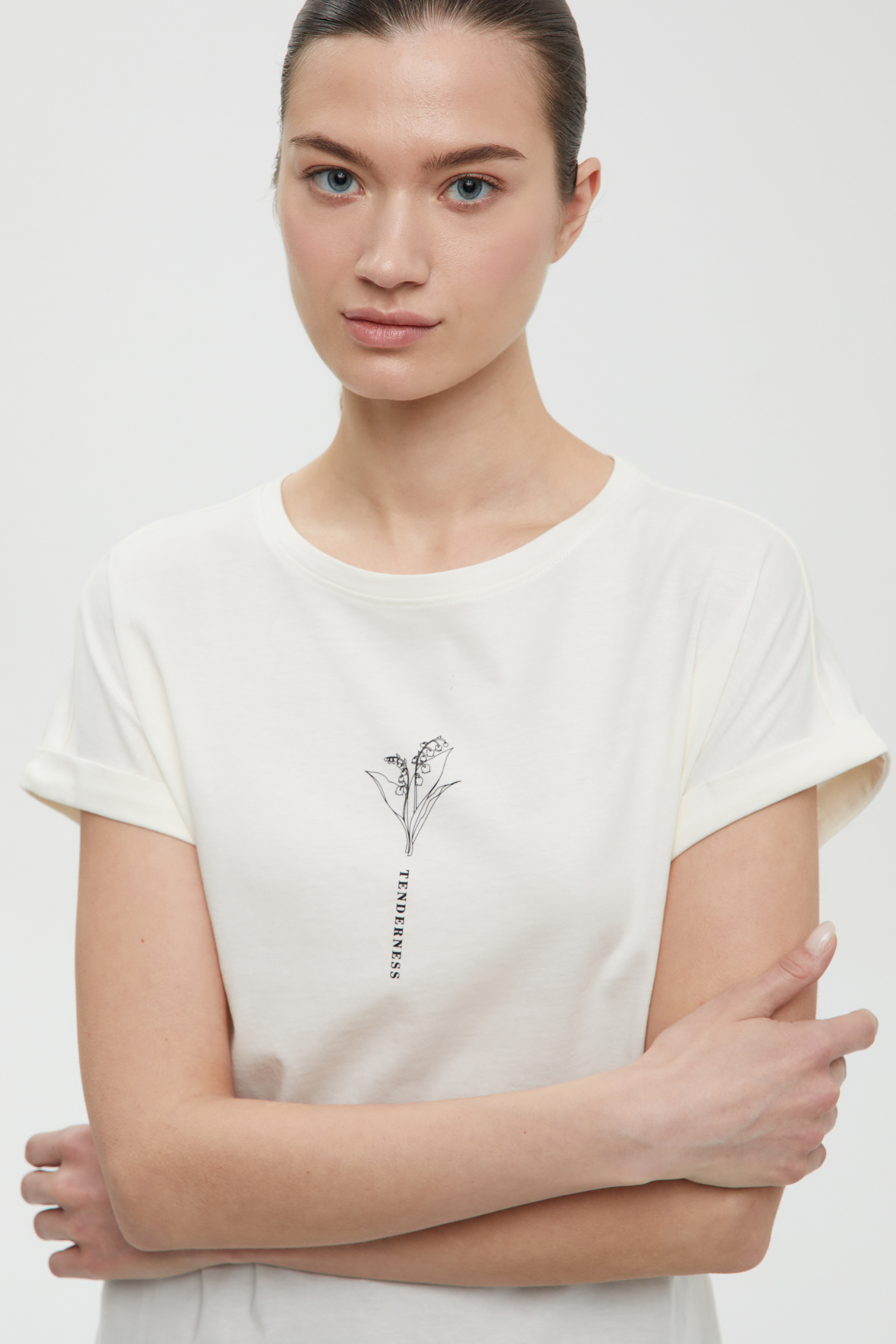 

Футболка с круглым вырезом, 711 milk, Футболка с круглым вырезом