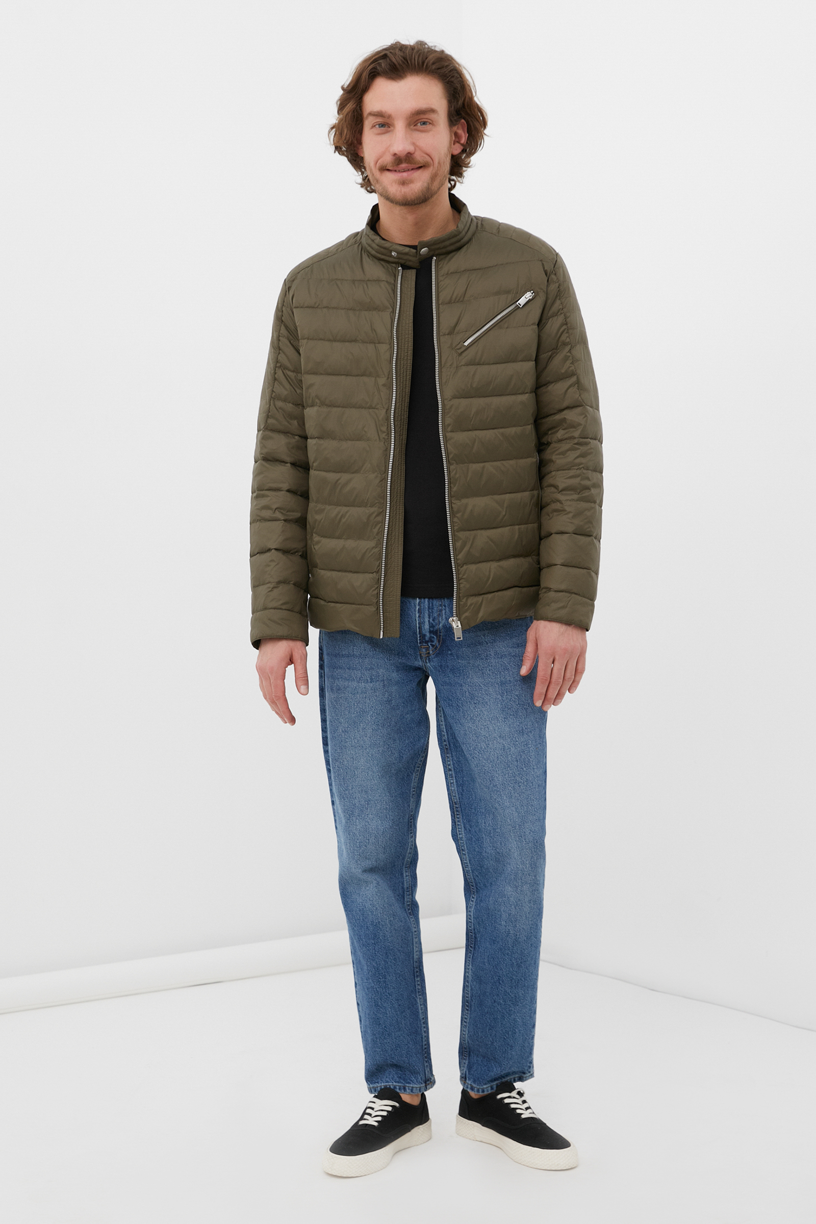 Утепленная куртка без меха мужская