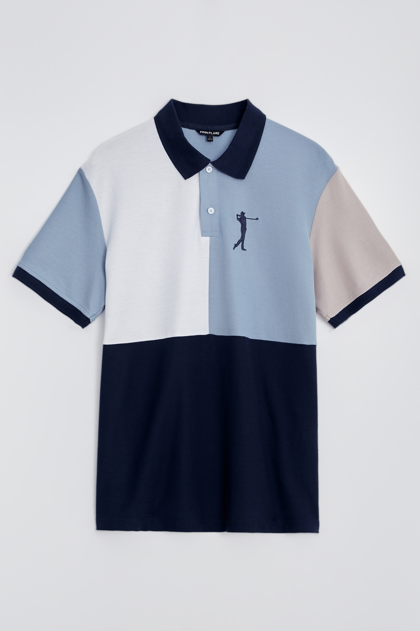 

Поло с коротким рукавом из хлопка, 124 mc cyan, Поло с коротким рукавом из хлопка