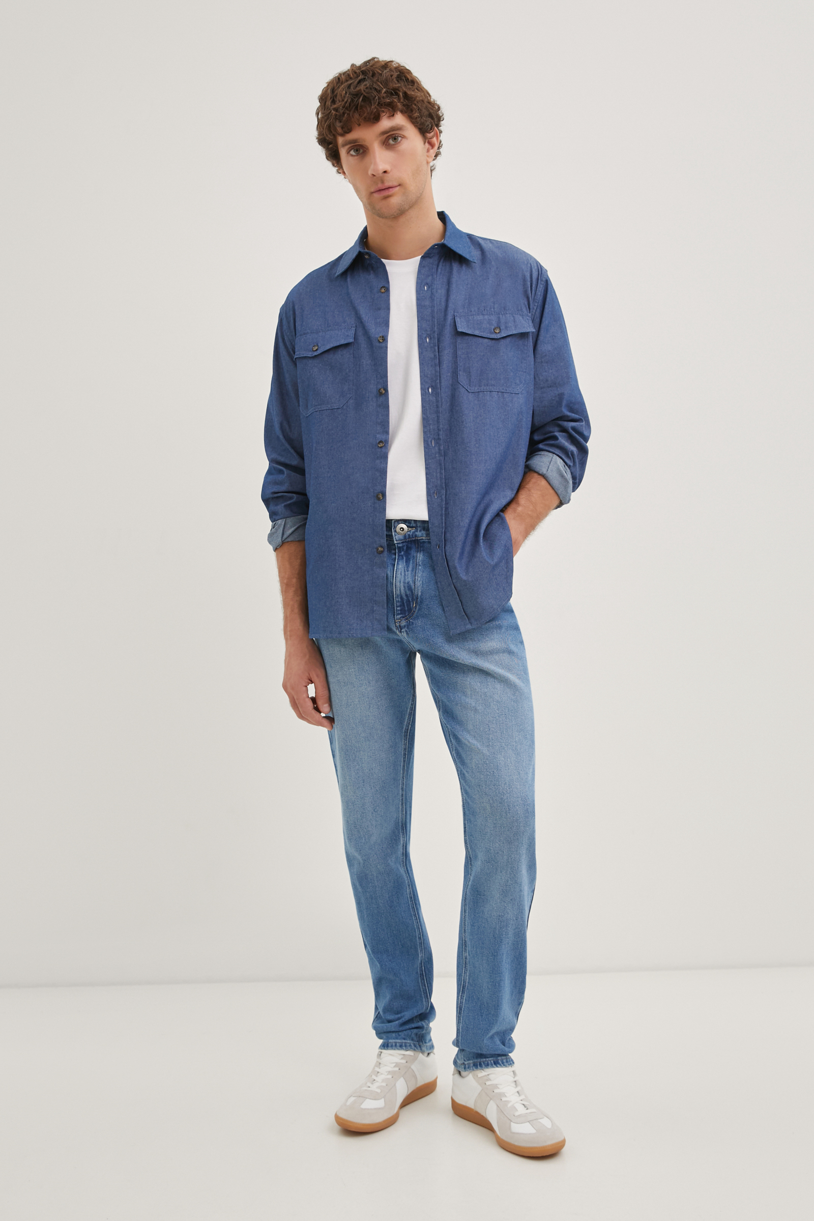 Джинсы slim fit мужские