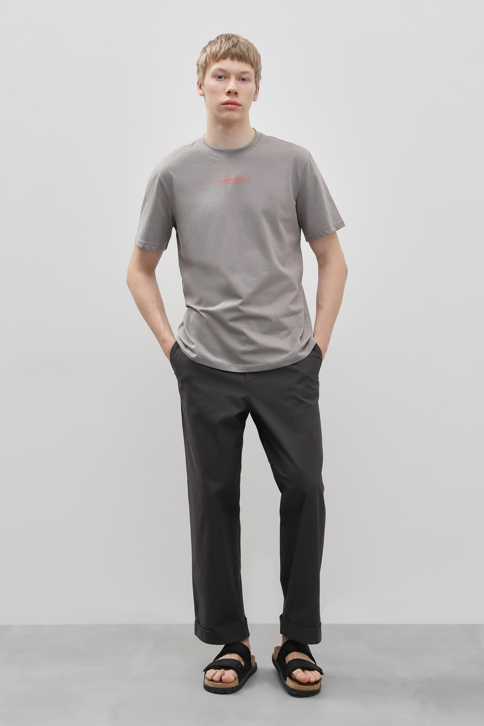 Футболка из хлопка с принтом