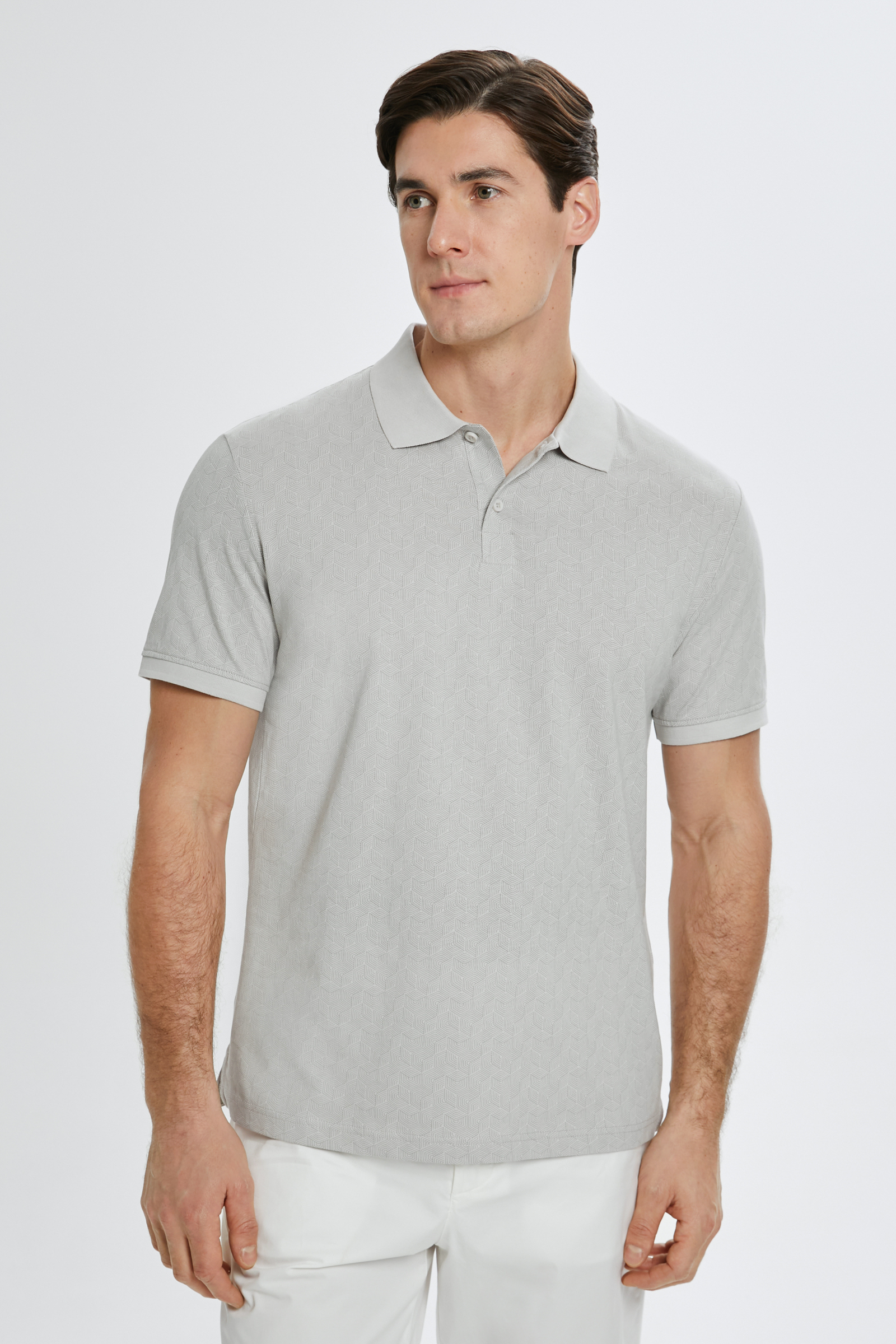 Однотонное поло из хлопка