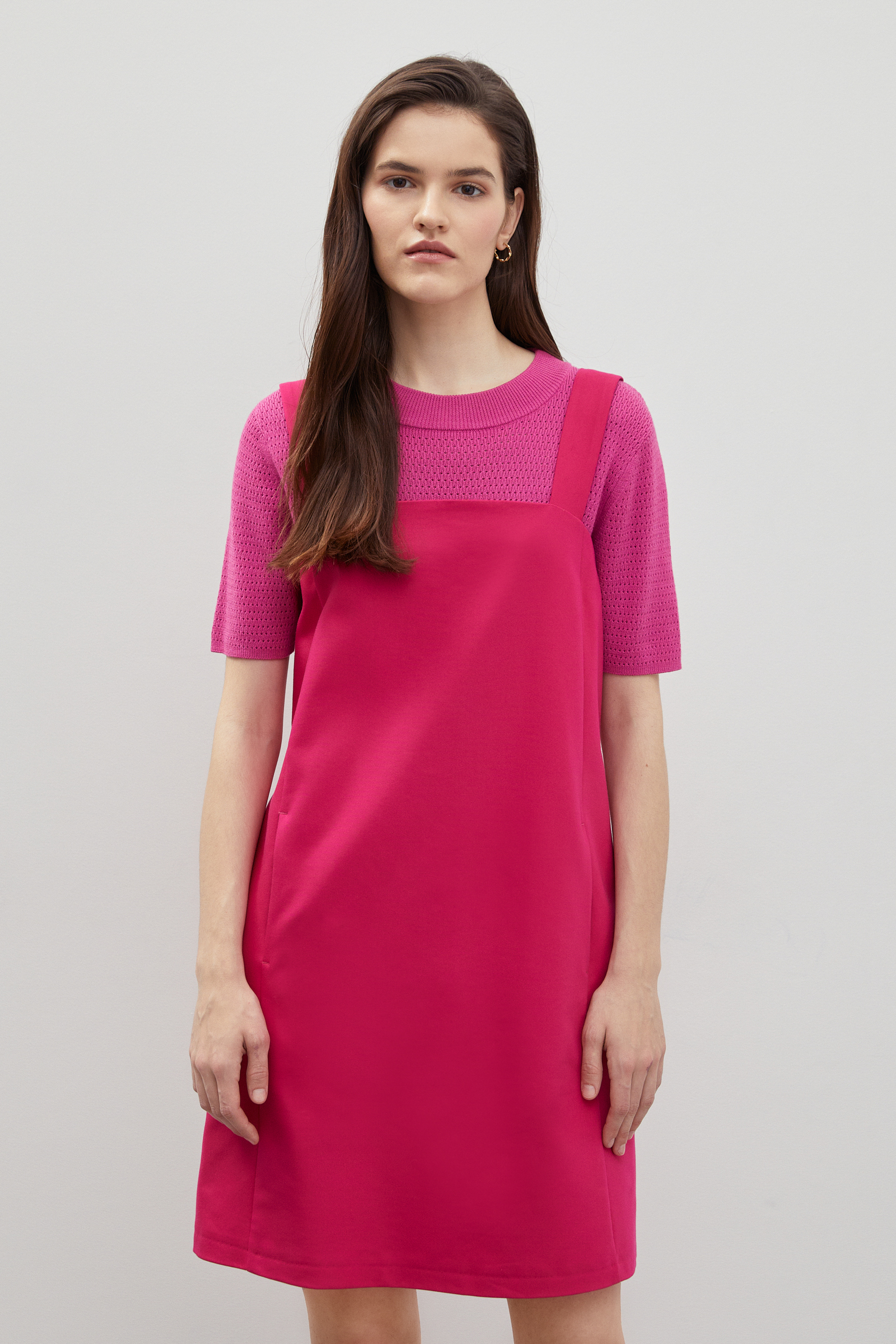 

Сарафан с хлопком, 337 neon pink, Сарафан с хлопком