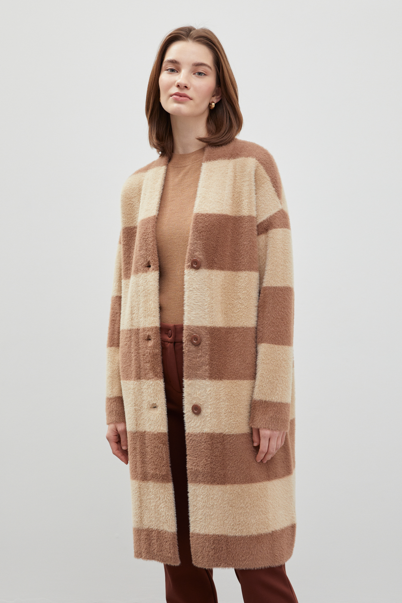 

Трикотажное пальто с v-образным вырезом, 624 mc breen, Трикотажное пальто с v-образным вырезом