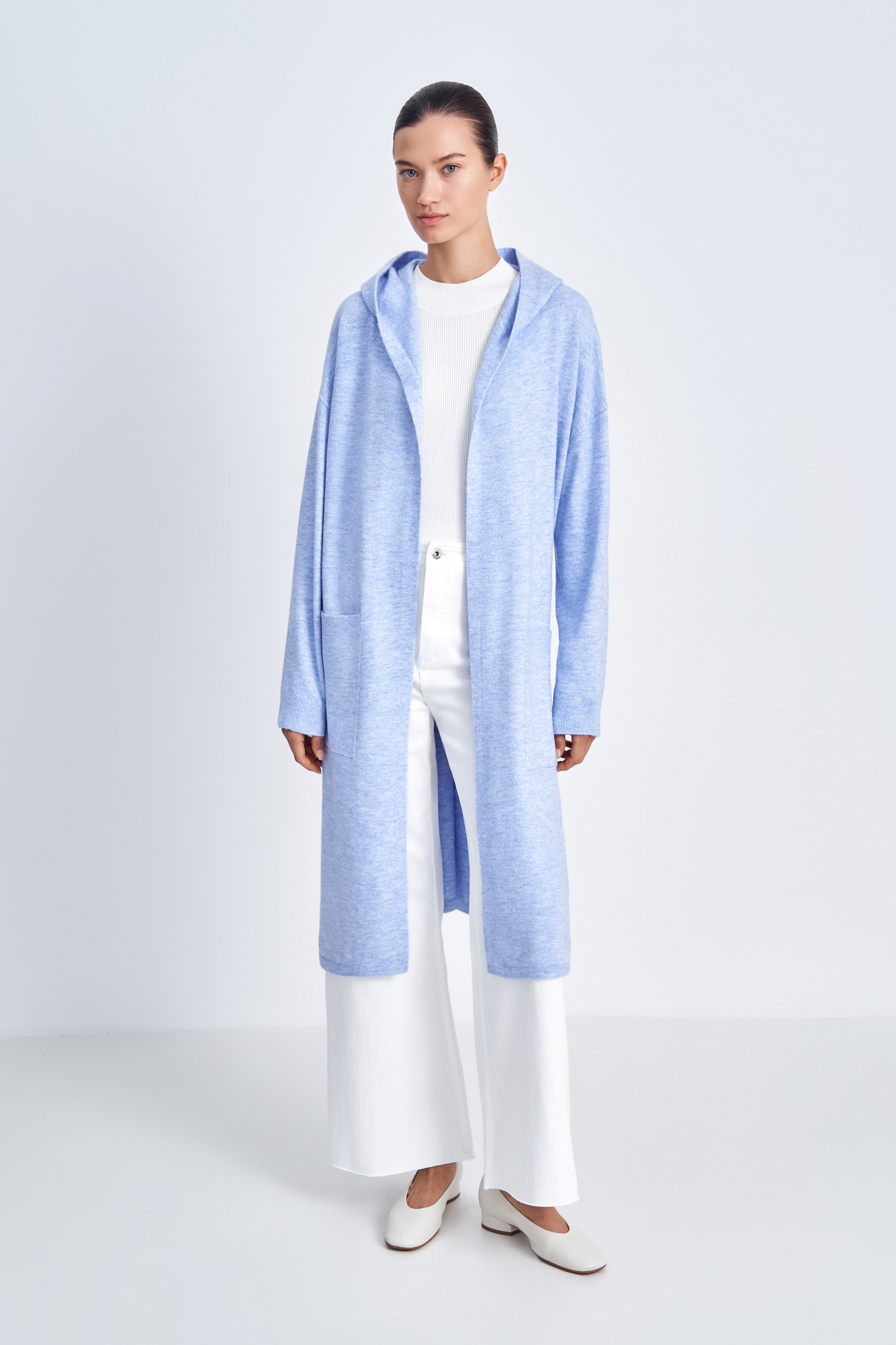 

Кардиган из шерсти с поясом, 112 mc phantom, Кардиган из шерсти с поясом