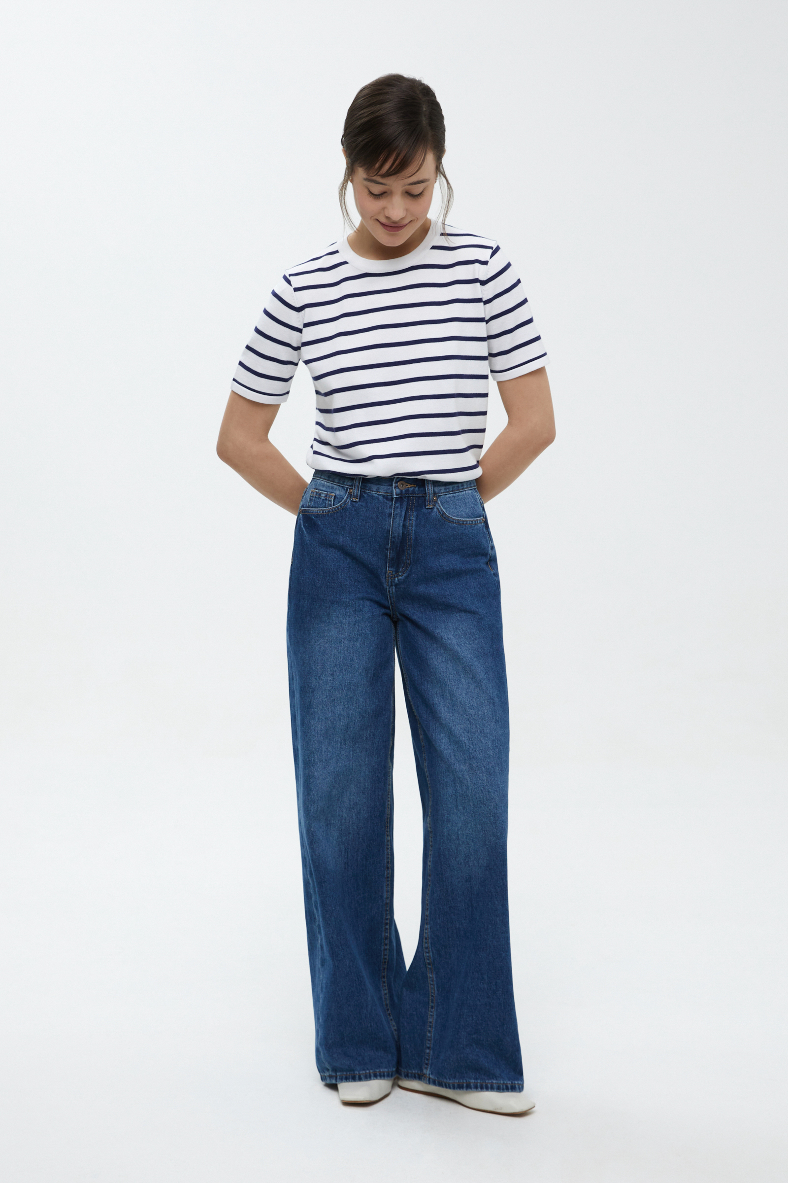 Джинсы loose fit женские
