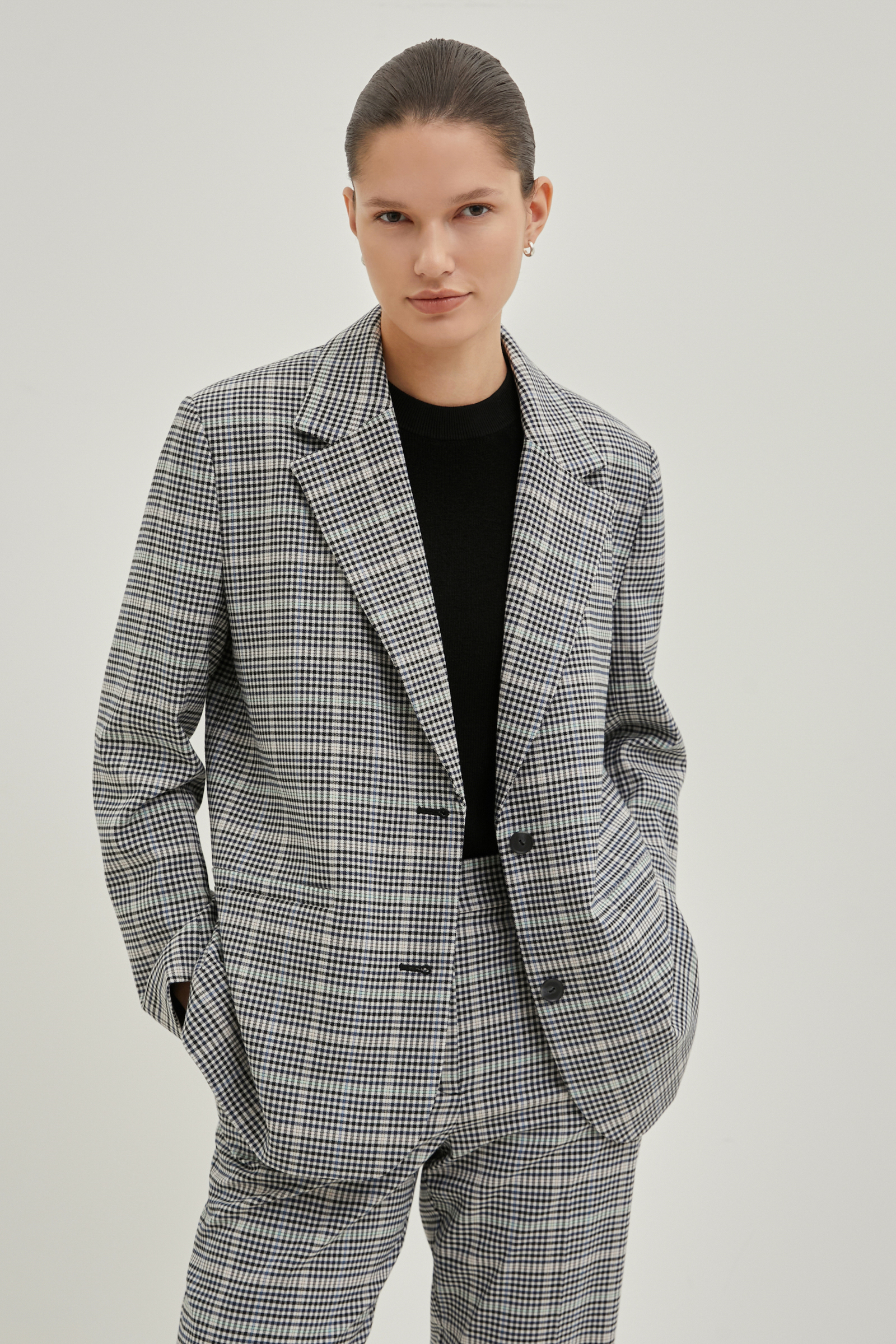 Жакет из хлопка свободного силуэта 4952₽