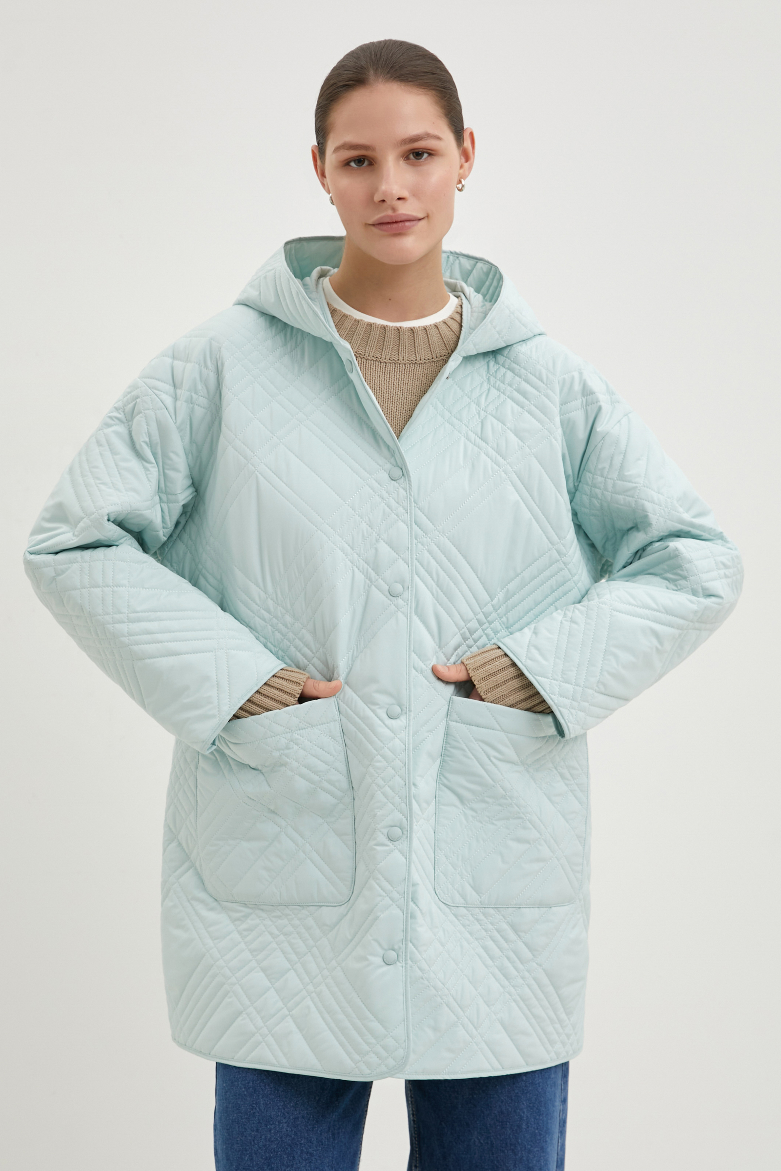 

Полупальто женское, 554 misty green, Полупальто женское