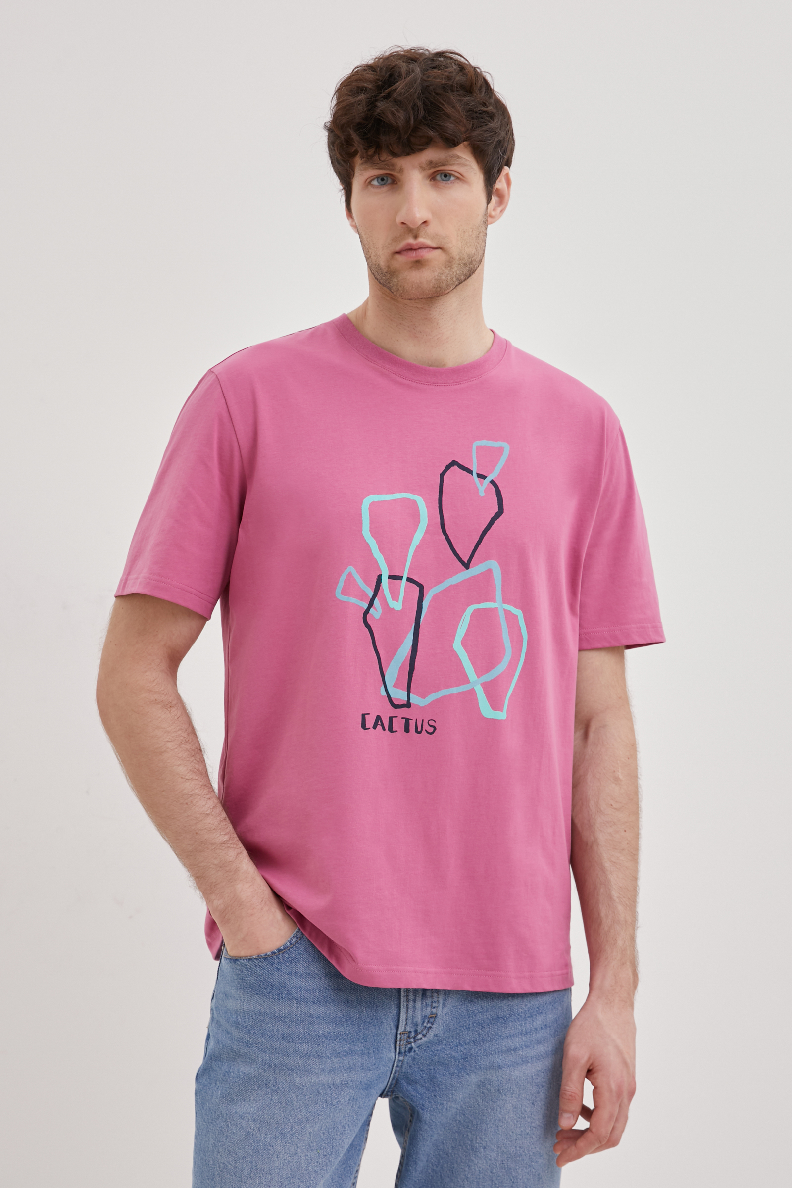 

Футболка прямого силуэта с принтом, 839 malaga, Футболка прямого силуэта с принтом