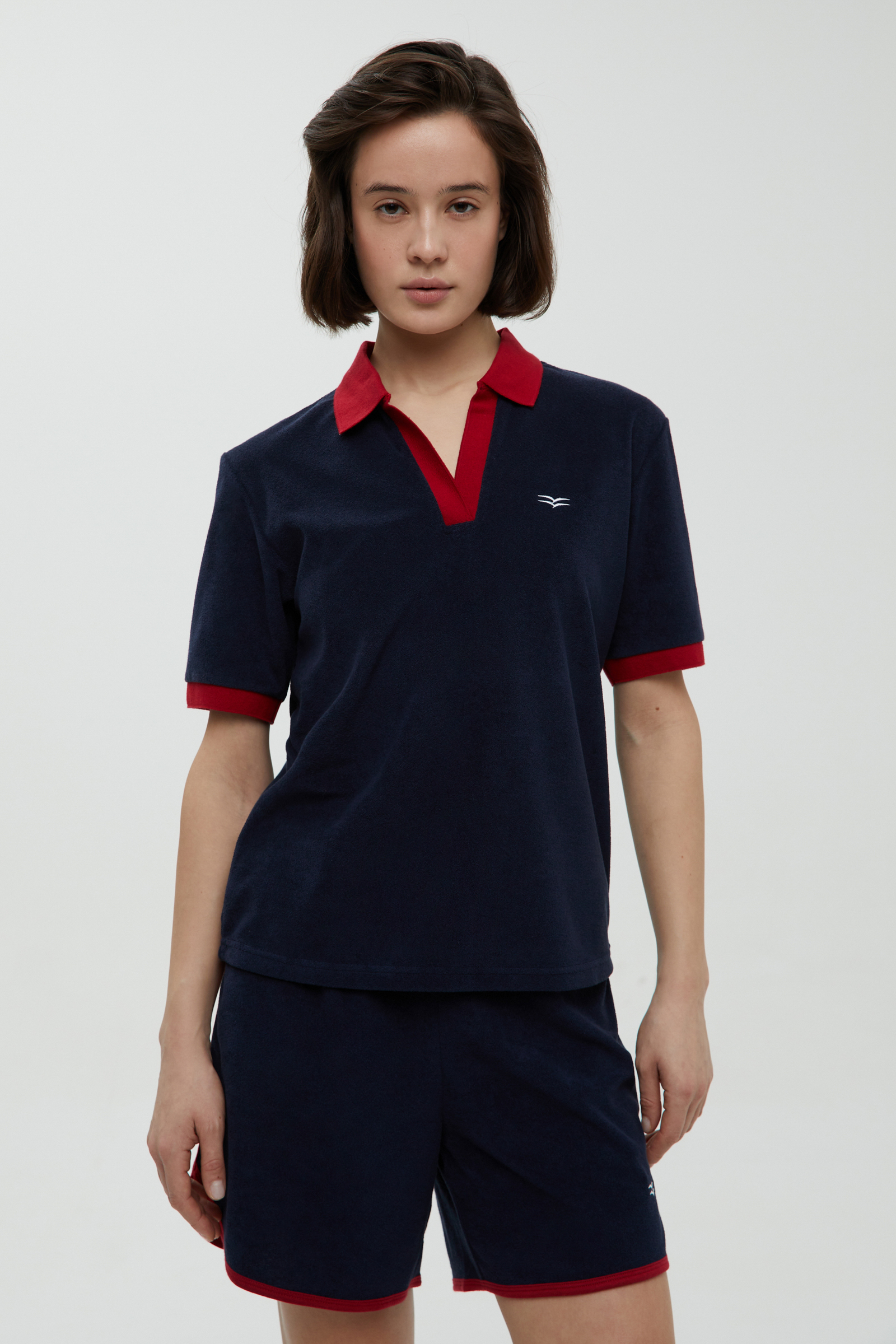 

Спортивное поло с отделкой из капсулы ретро, 101 cosmic blue, Спортивное поло с отделкой из капсулы ретро