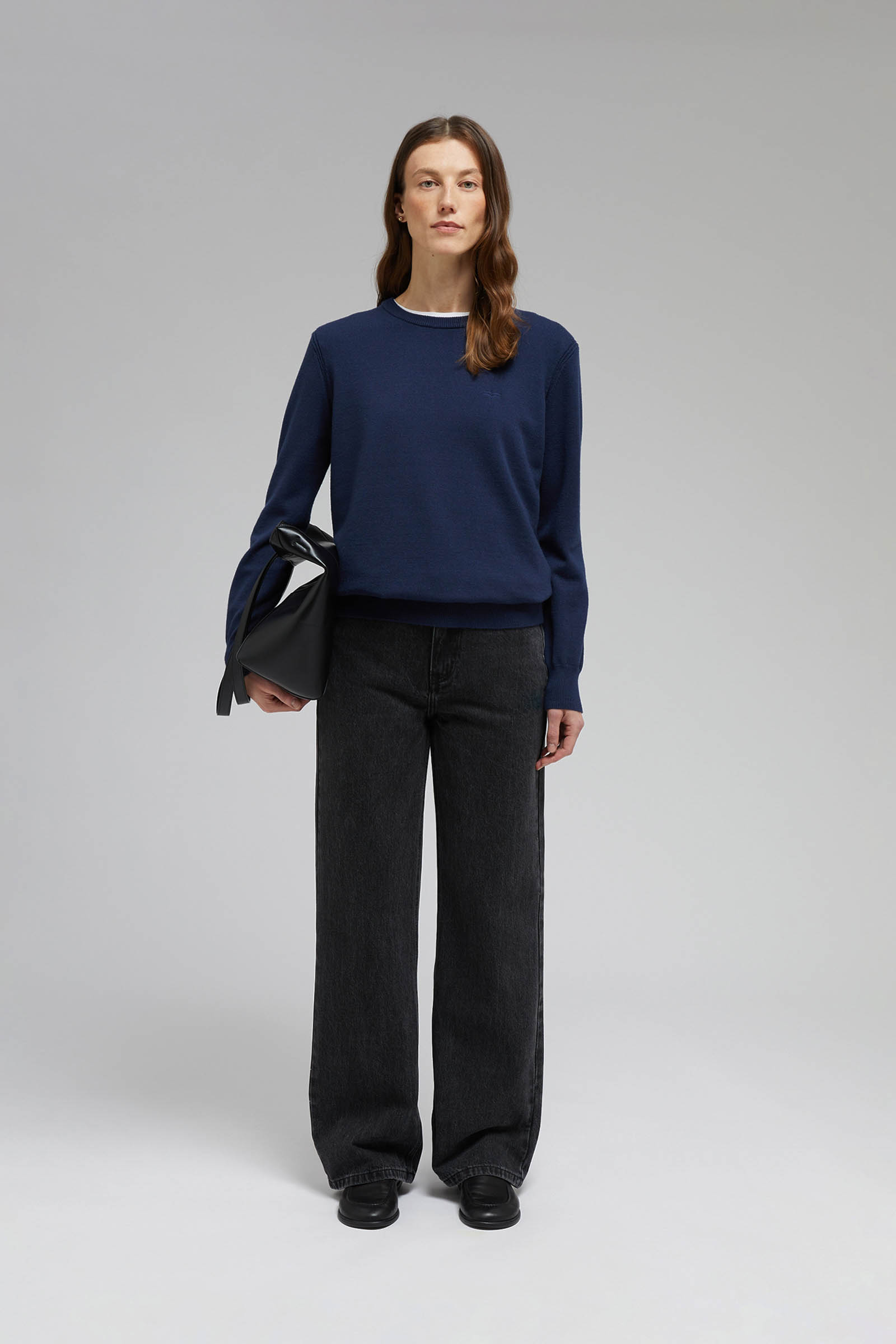 Джемпер FINN FLARE свободного кроя, синий, арт. FBF11126