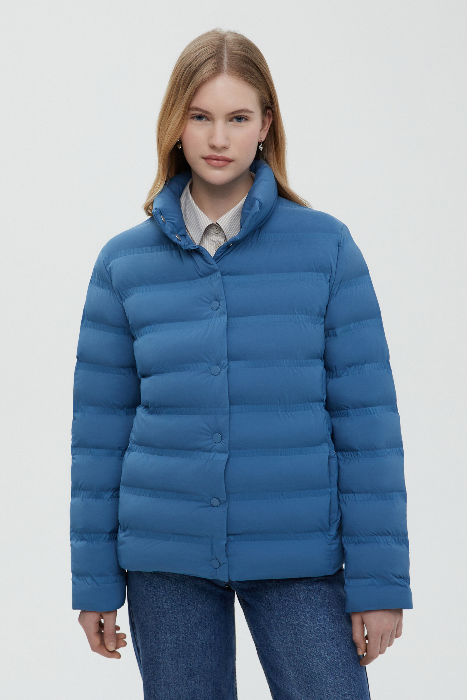 Стеганая куртка Finn Flare, синий, арт. FBF11085