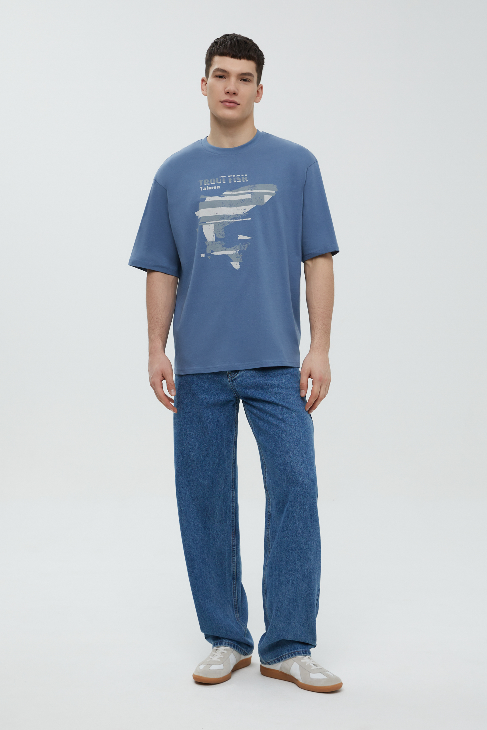 Футболка из хлопка с принтом