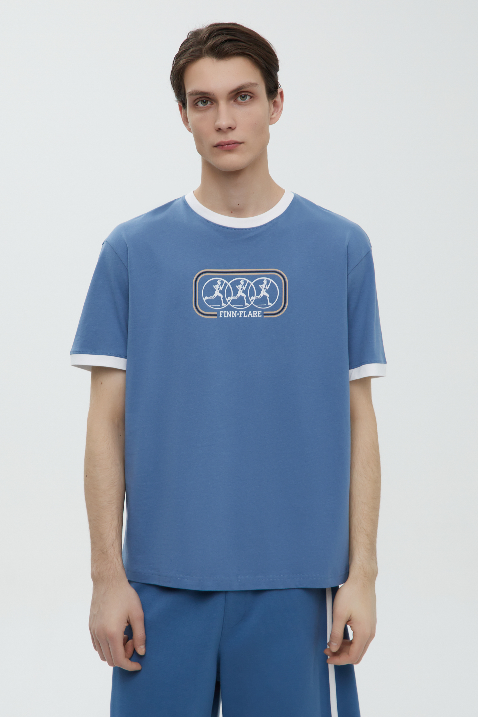 

Футболка с принтом из капсулы ретро, 110 delta blue, Футболка с принтом из капсулы ретро