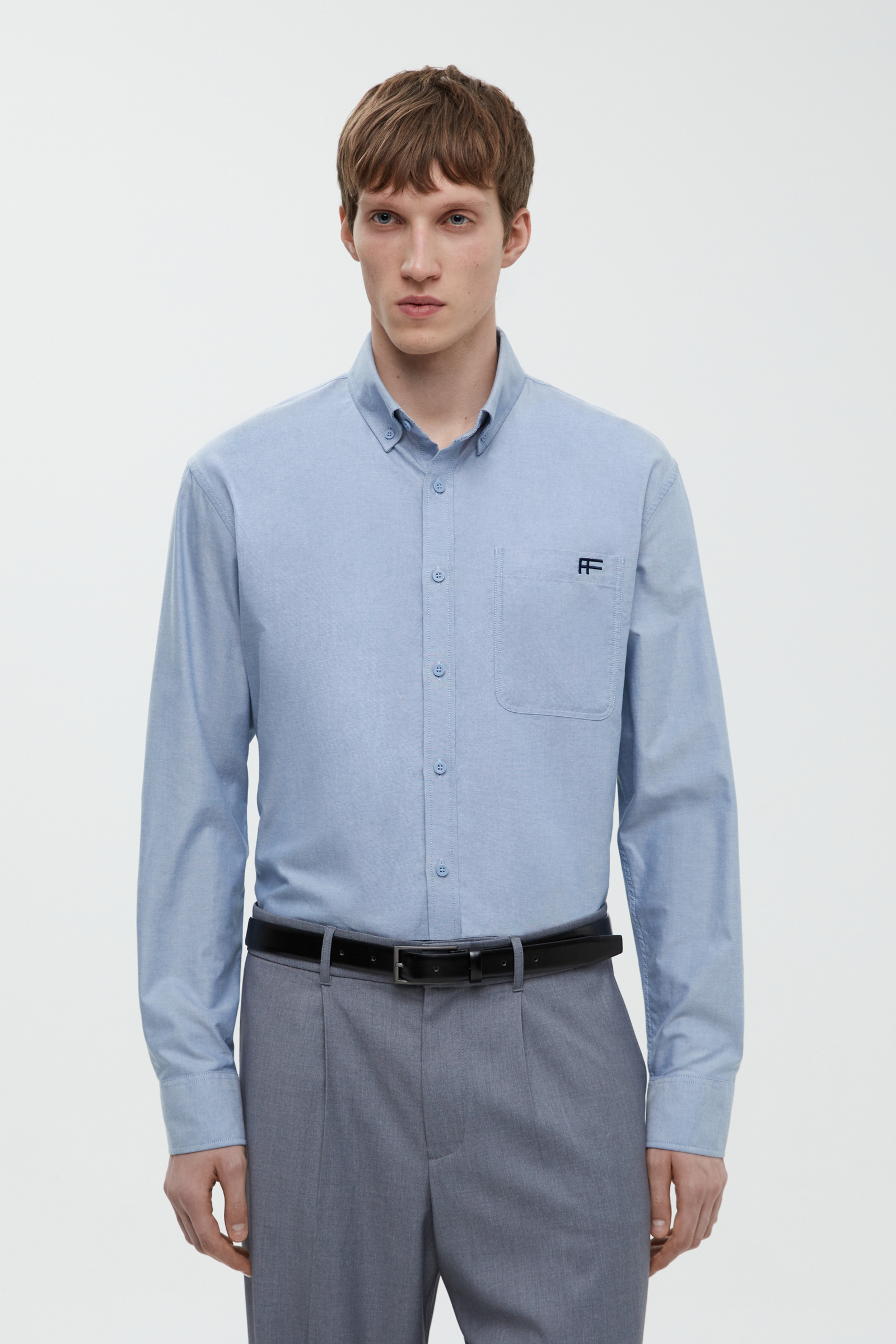 Классическая рубашка из хлопка
