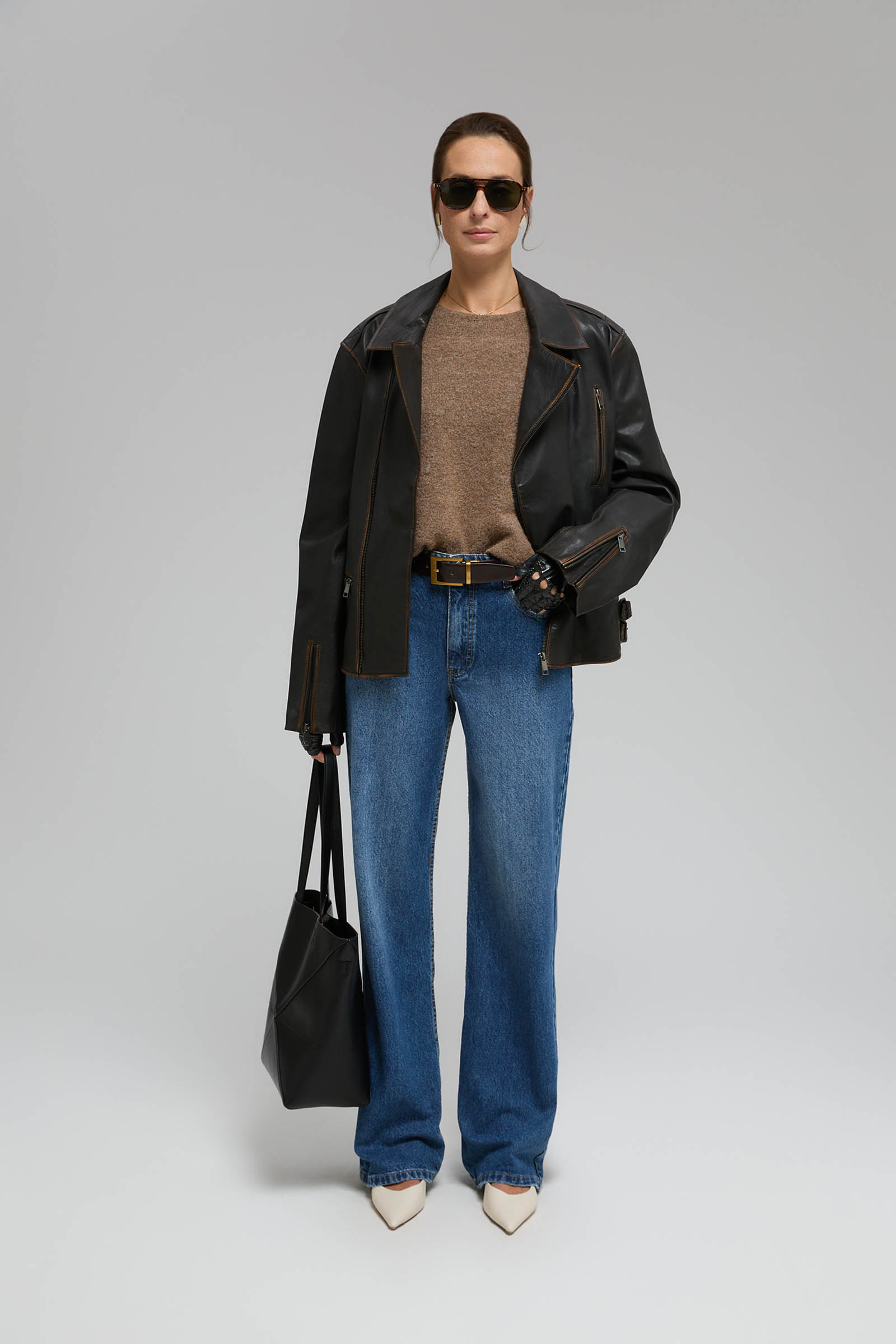 

Джинсы wide leg fit женские, 1271 dark denim, Джинсы wide leg fit женские