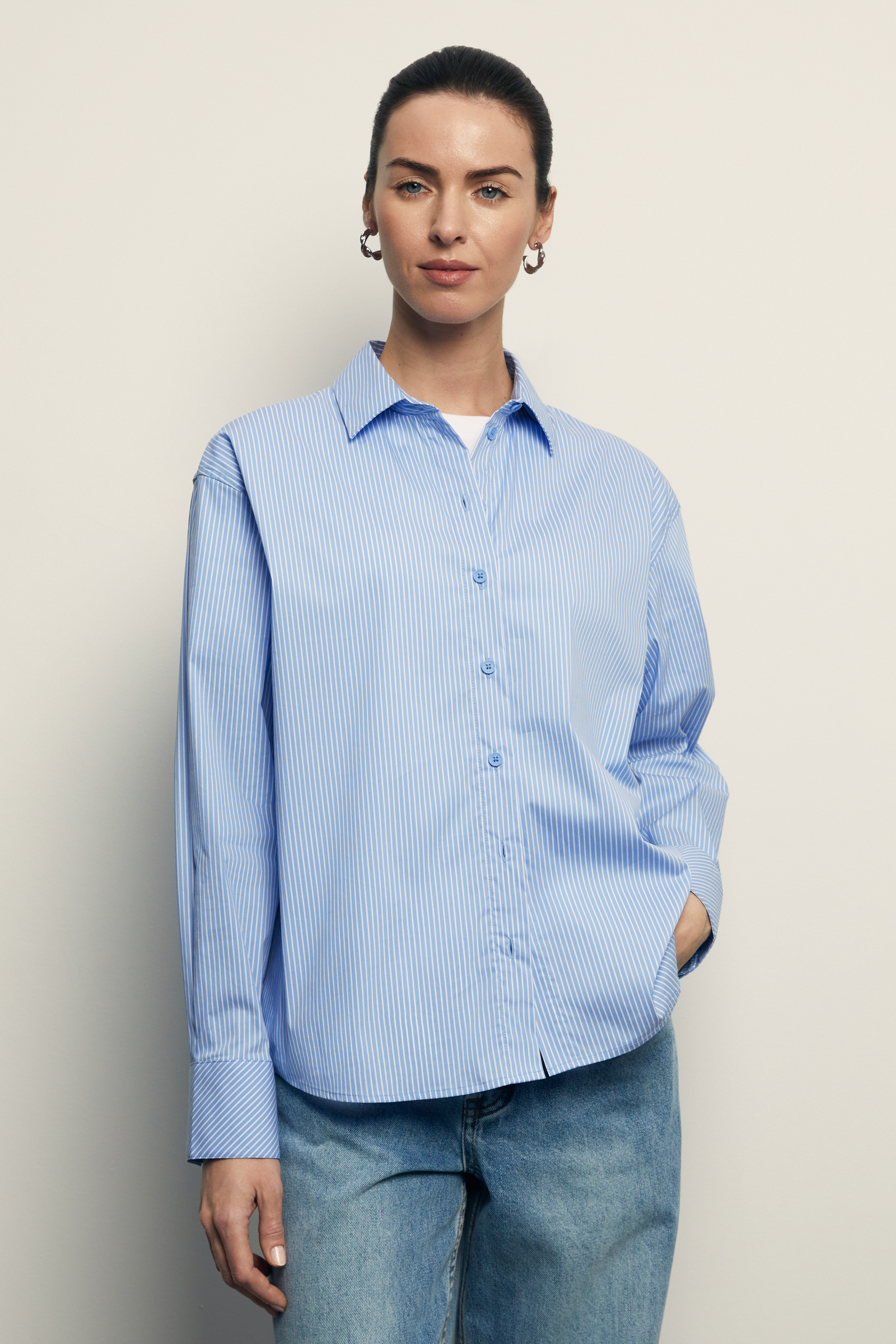 

Классическая рубашка в полоску, 136 mc skyway, Классическая рубашка в полоску