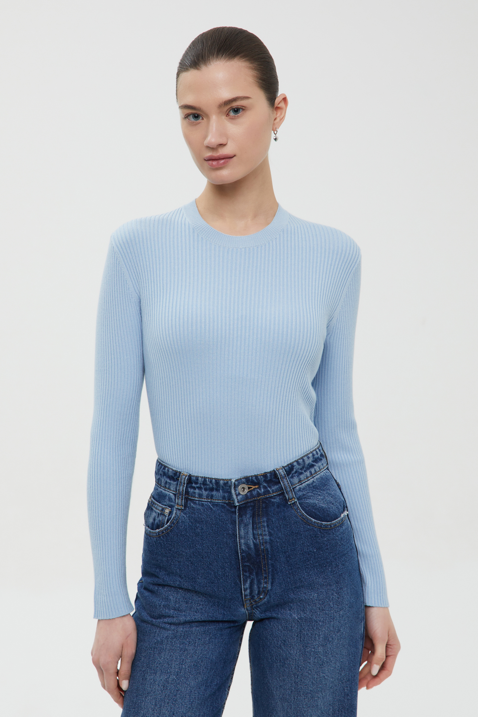 

Джемпер приталенного силуэта, 136 mc skyway, Джемпер приталенного силуэта