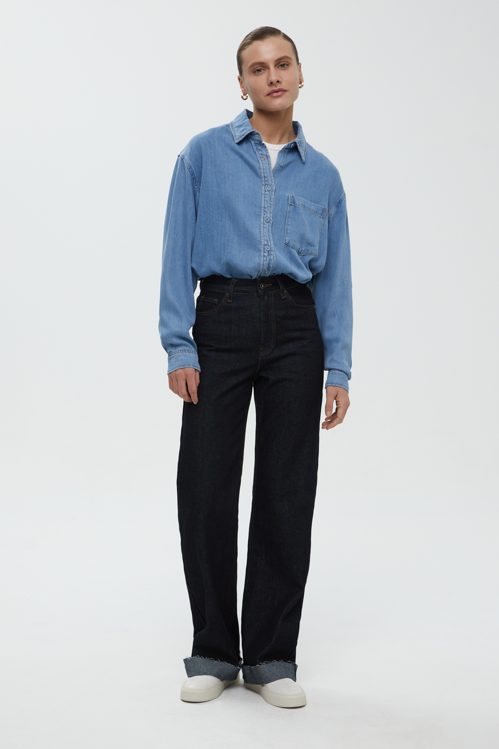Джинсы flared fit женские
