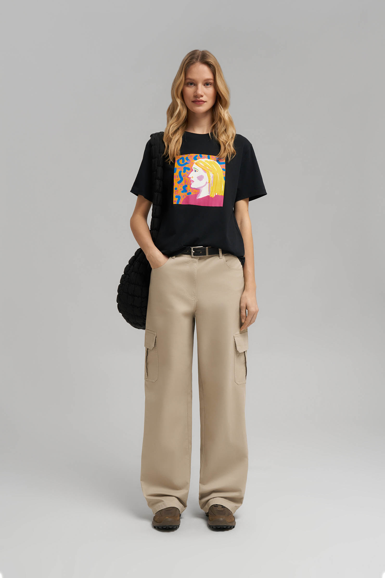 Футболка FINN FLARE comfort fit, 200 black, арт. FBF110113