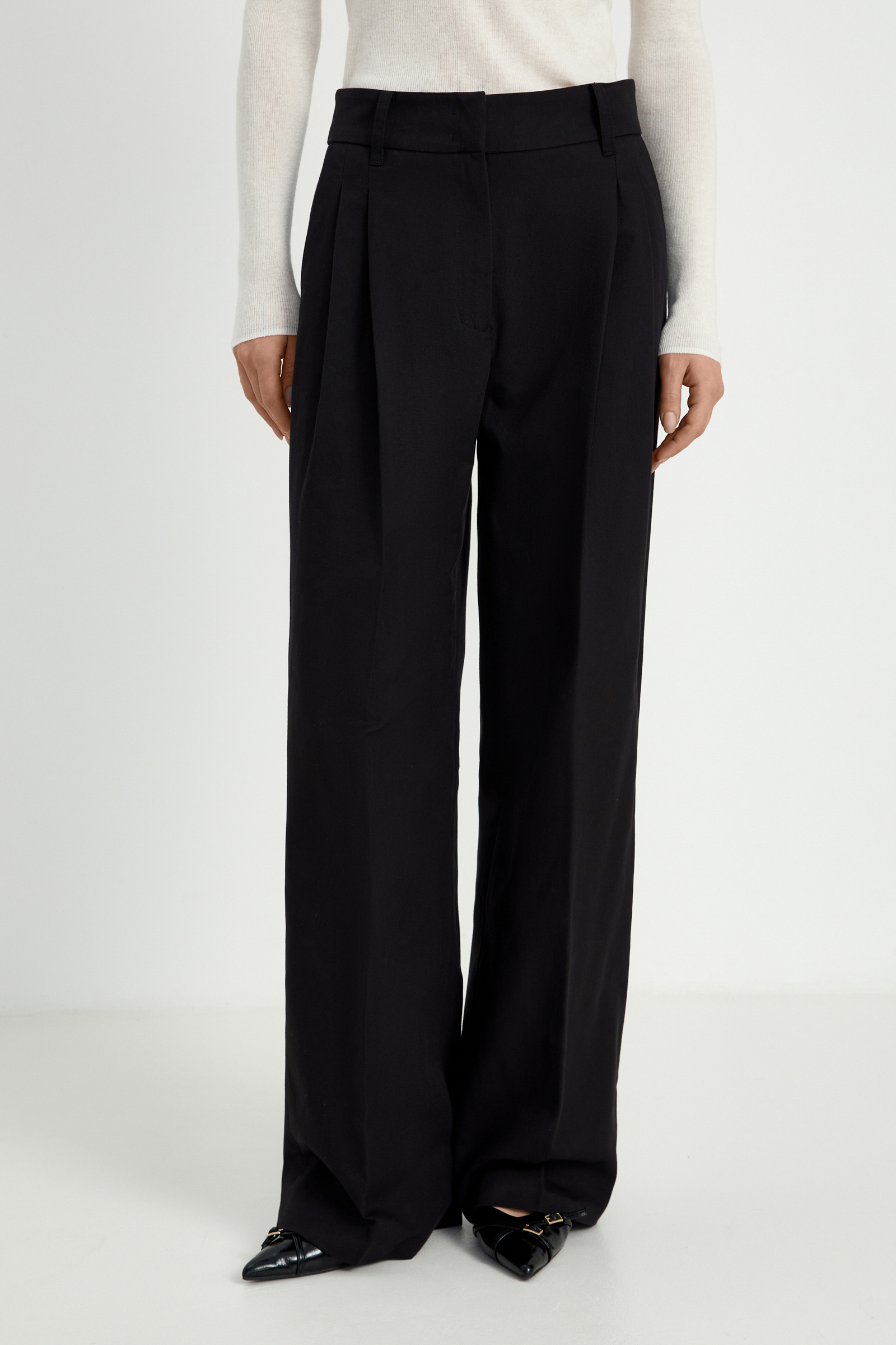 Брюки-палаццо Finn Flare, черный, арт. FBF11050