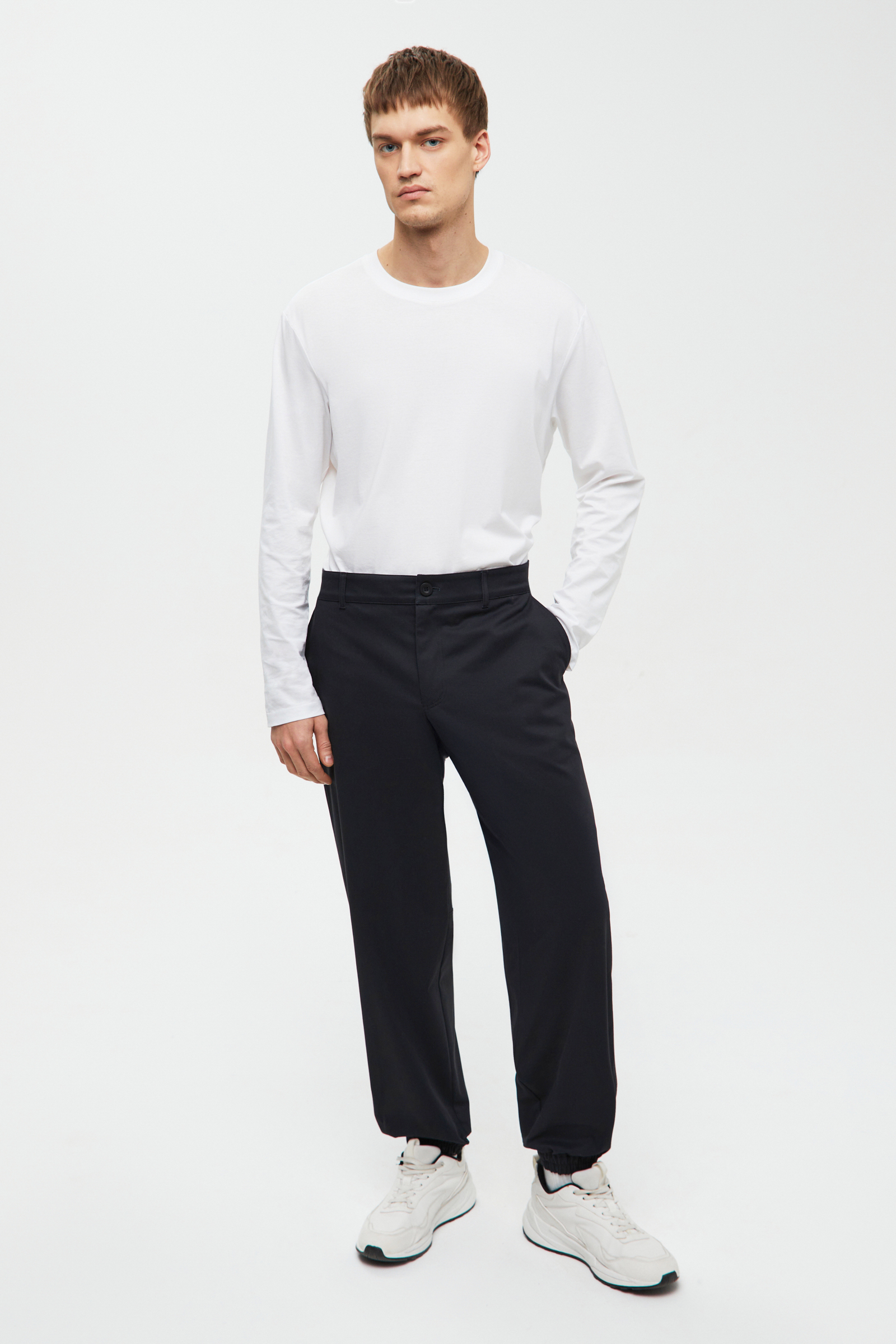 Брюки-джоггеры с хлопком