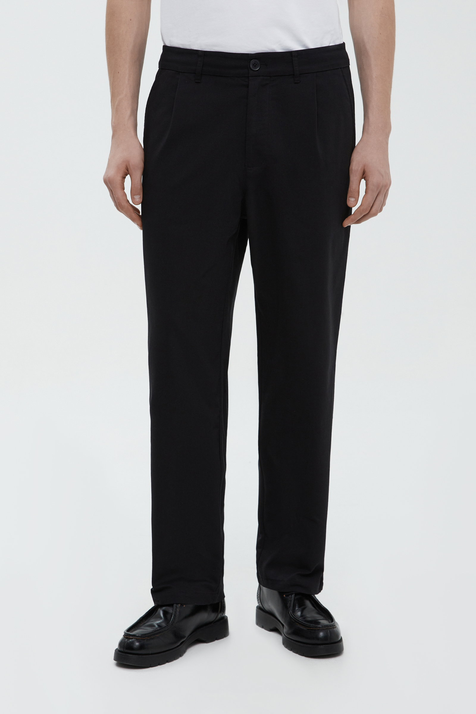 Брюки укороченные широкого кроя FINN FLARE, черный, арт. FBF21041