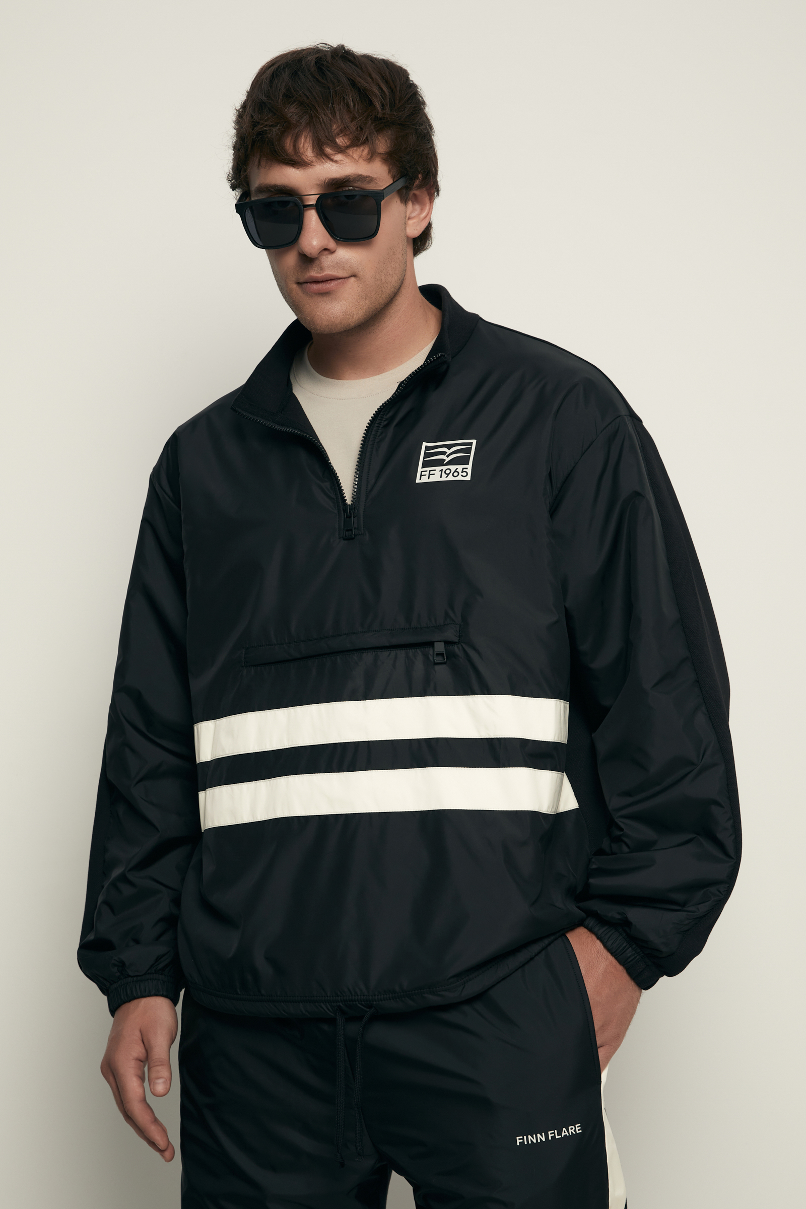 

Анорак с контрастной отделкой из капсулы ретро, 200 black, Анорак с контрастной отделкой из капсулы ретро