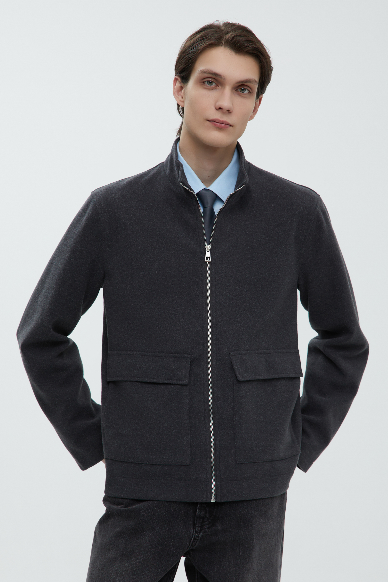 

Куртка с накладными карманами, 202 graphite, Куртка с накладными карманами