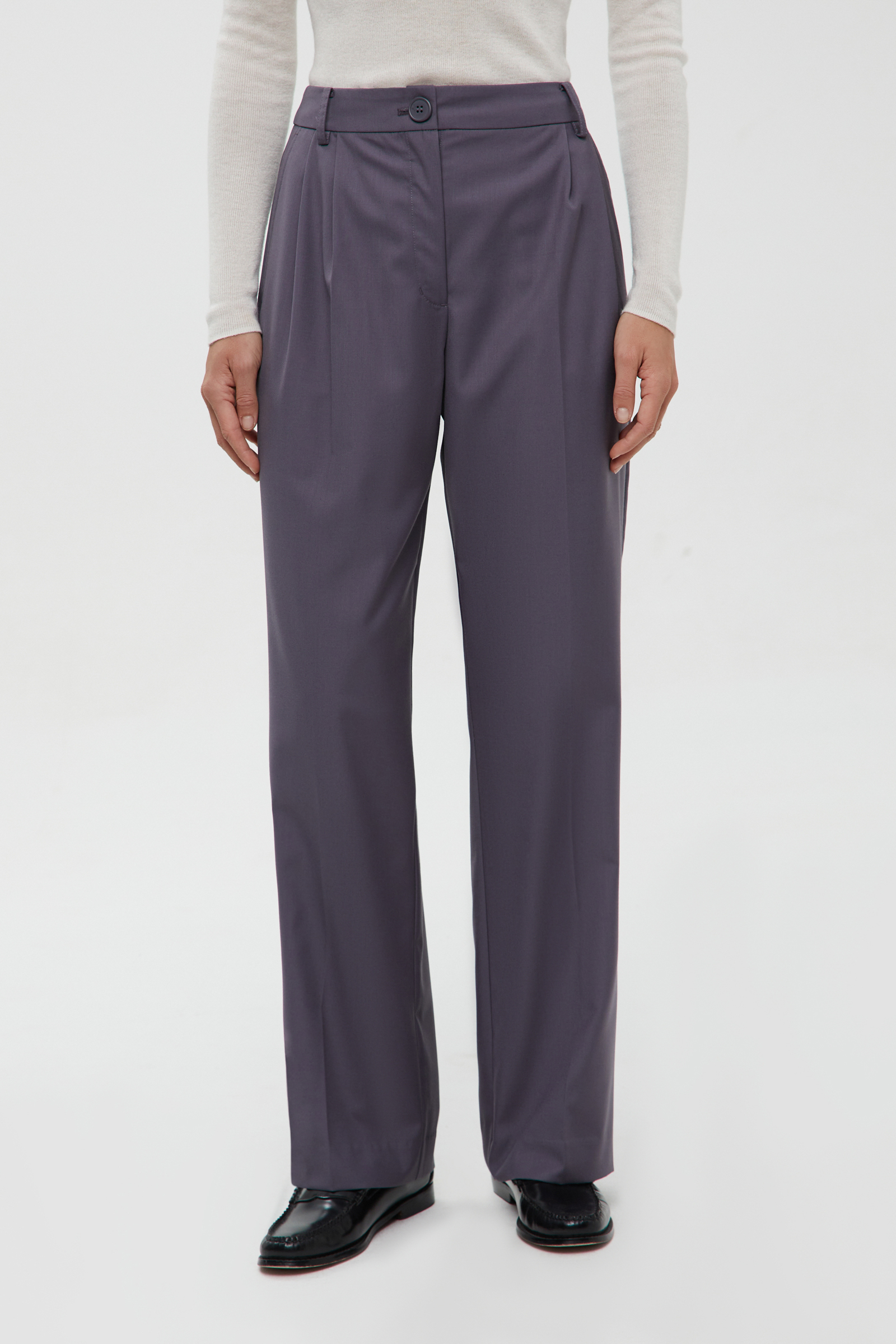 

Укороченные брюки широкого кроя, 203 mud, Укороченные брюки широкого кроя