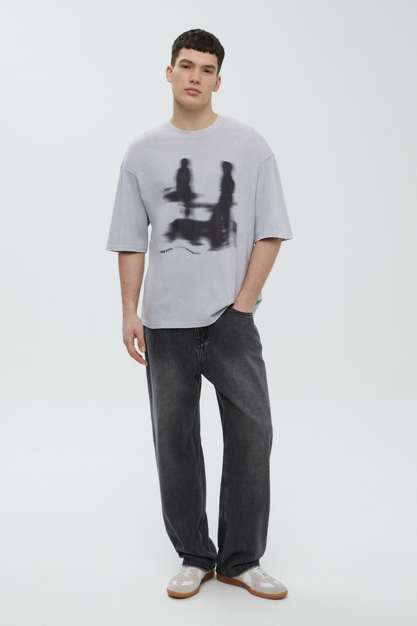 Футболка из хлопка с принтом