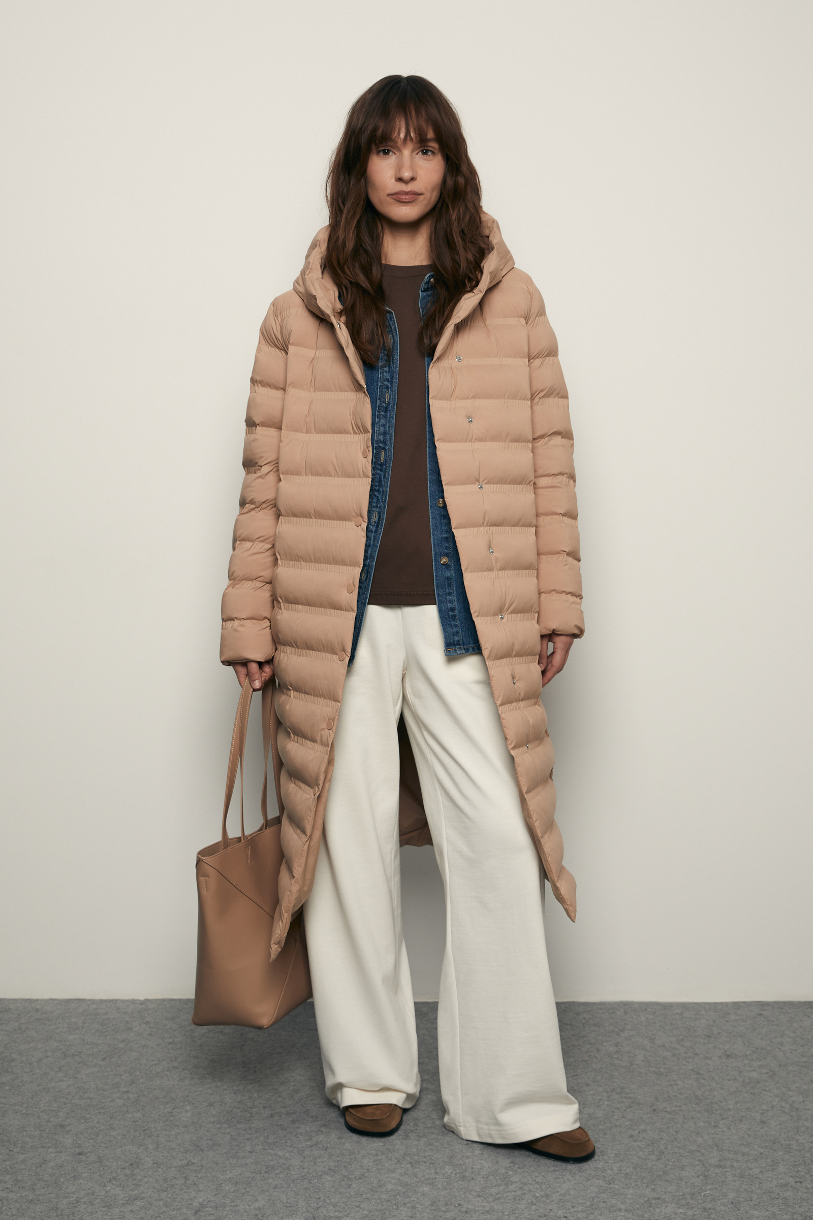 

Утепленное пальто с капюшоном, 706 savanne, Утепленное пальто с капюшоном