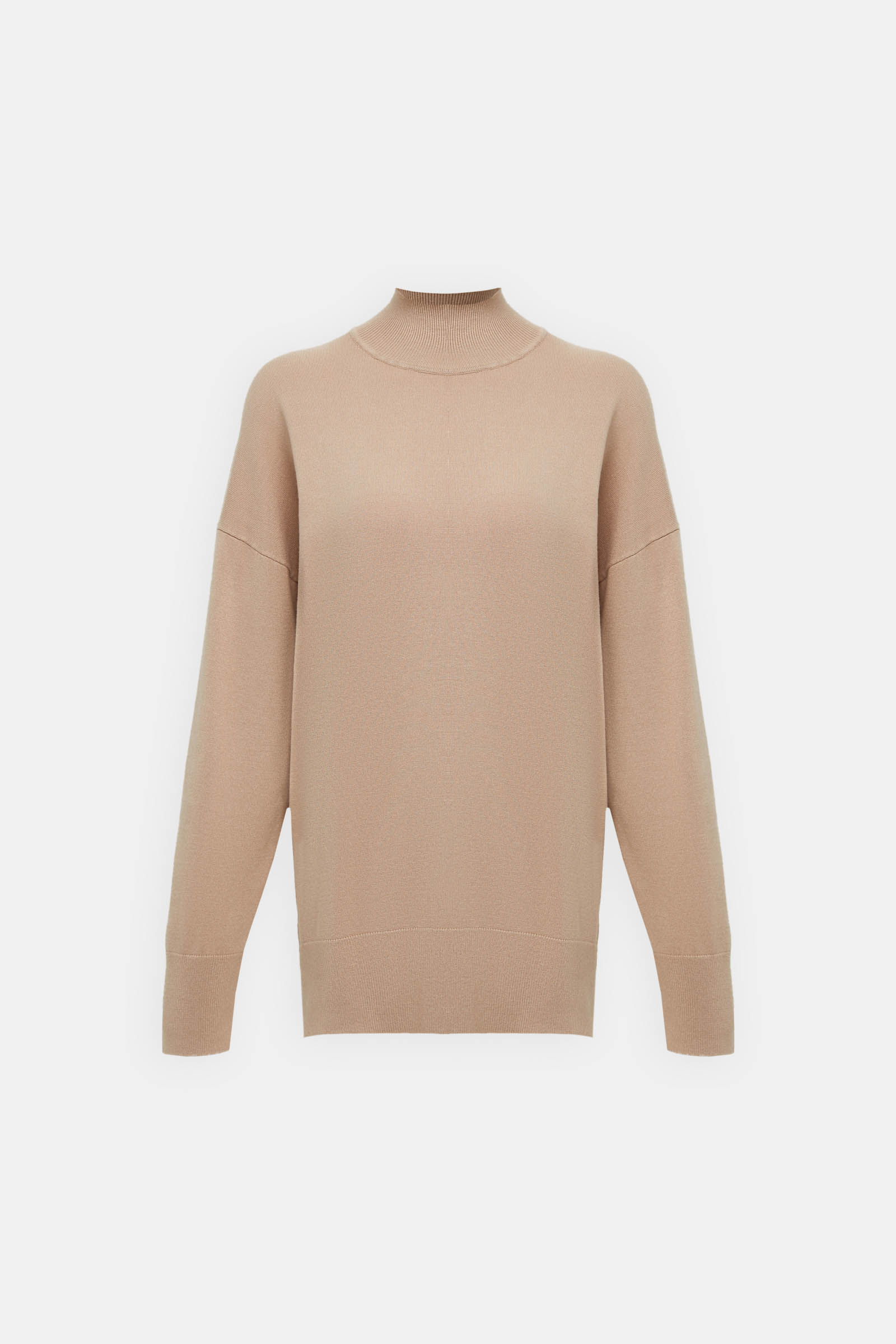 

Джемпер с воротником-стойкой и спущенным плечом, 706 savanne, Джемпер с воротником-стойкой и спущенным плечом