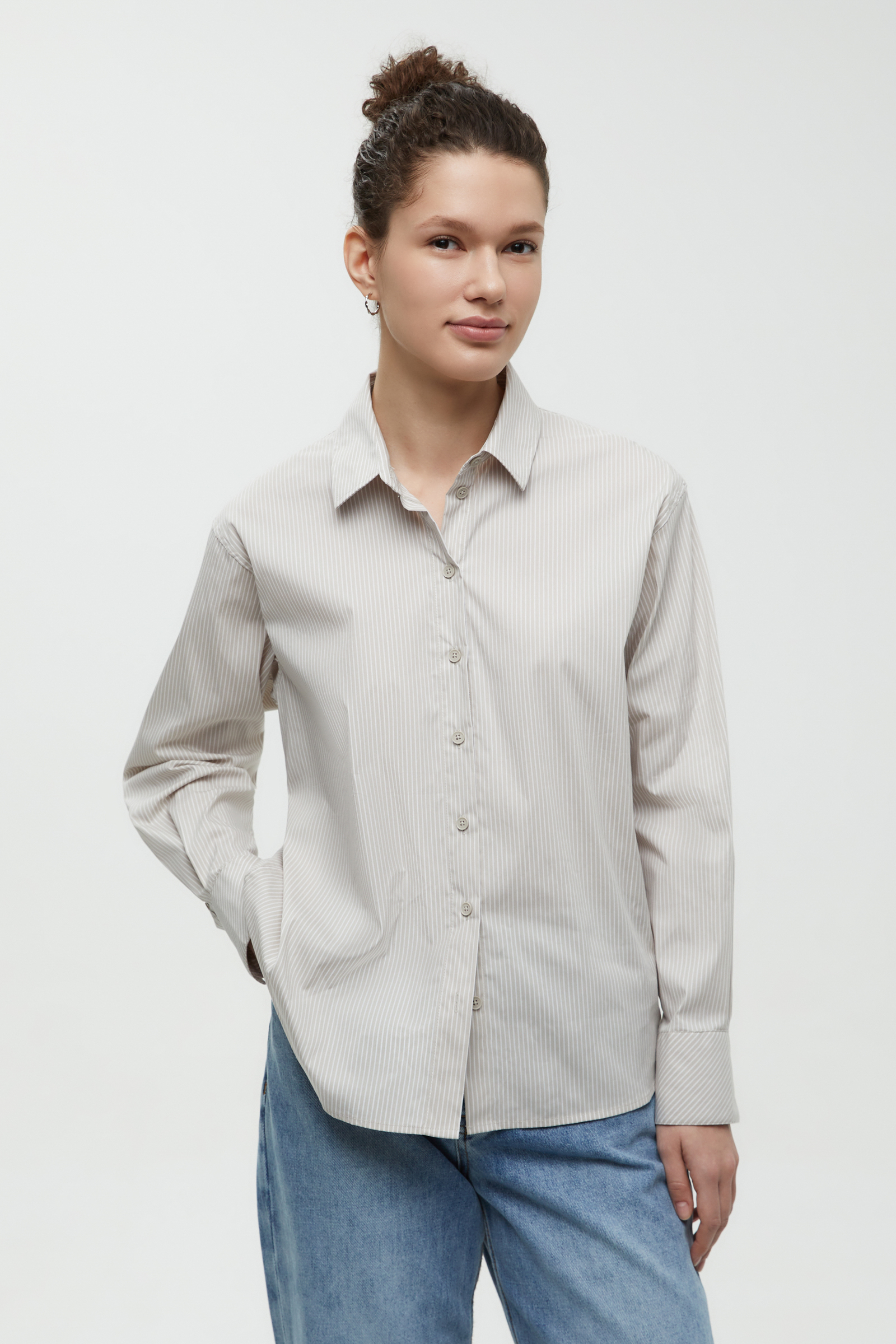 

Классическая рубашка в полоску, 713 mc grain, Классическая рубашка в полоску