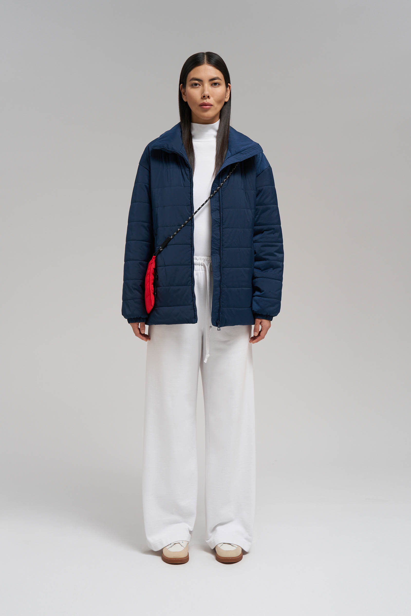 Женская стеганая куртка Finn Flare, 101 cosmic blue, арт. FBG11012