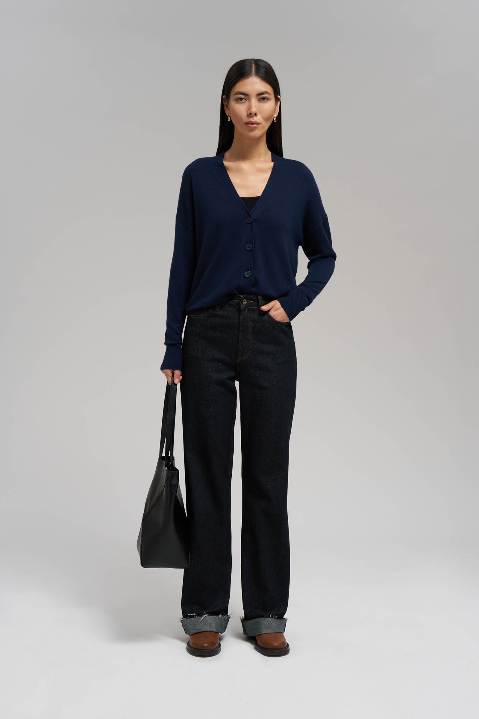 Кардиган свободного кроя с шерстью 6999₽