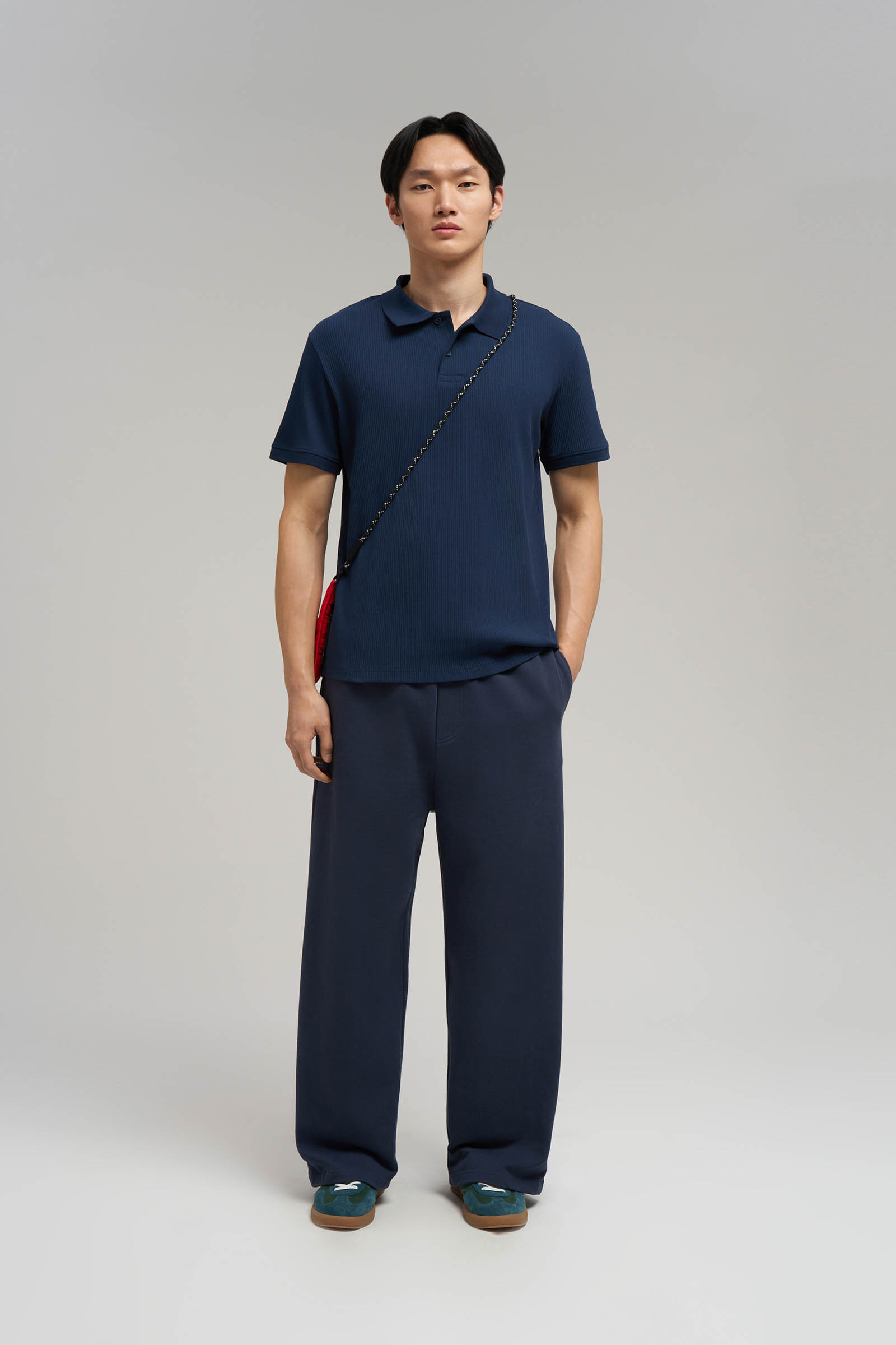 Поло FINN FLARE Slim Fit, 101 cosmic blue, арт. FBG21038