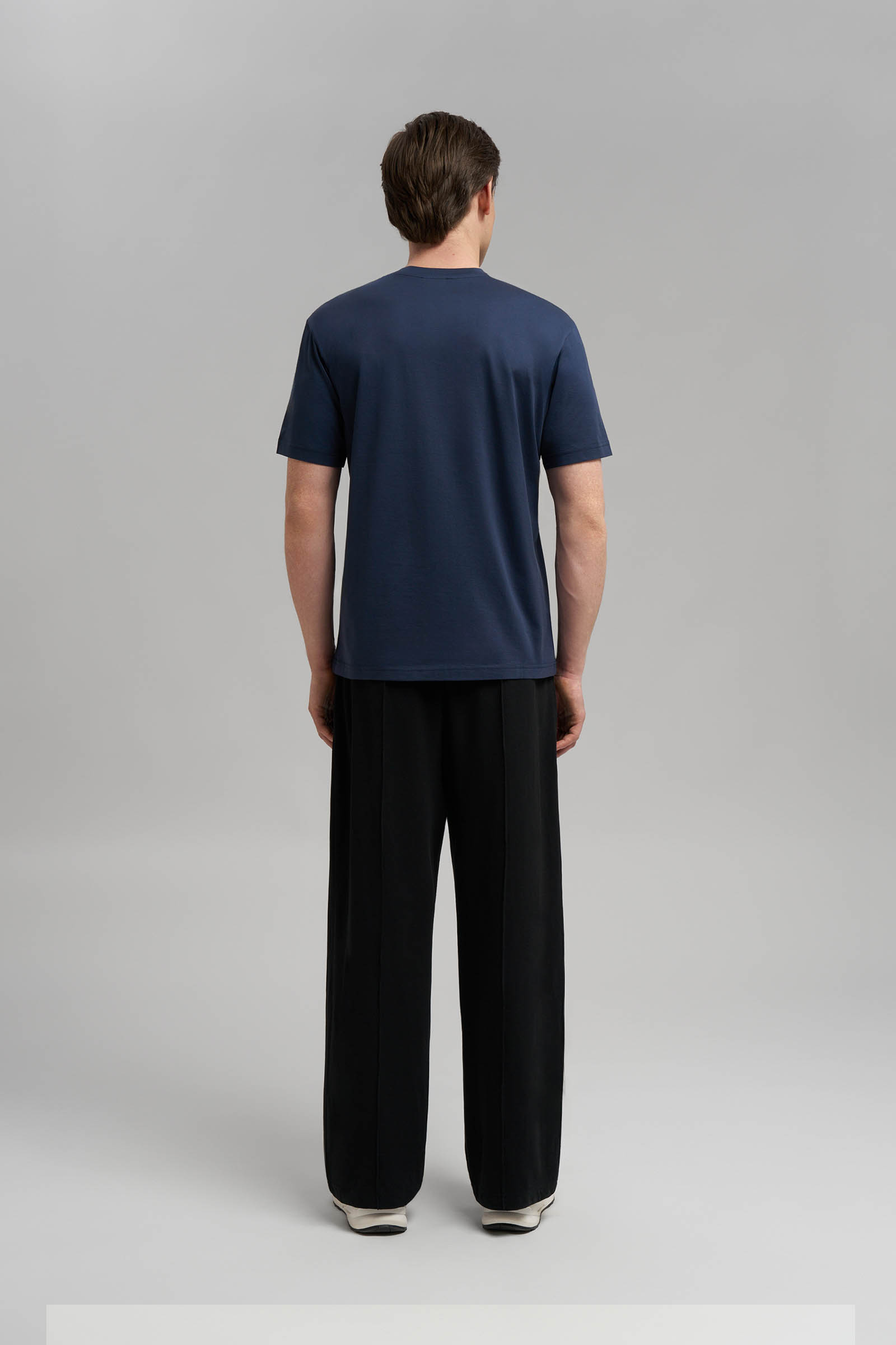 

Футболка прямого кроя из мерсеризованного хлопка, 101 cosmic blue, Футболка прямого кроя из мерсеризованного хлопка