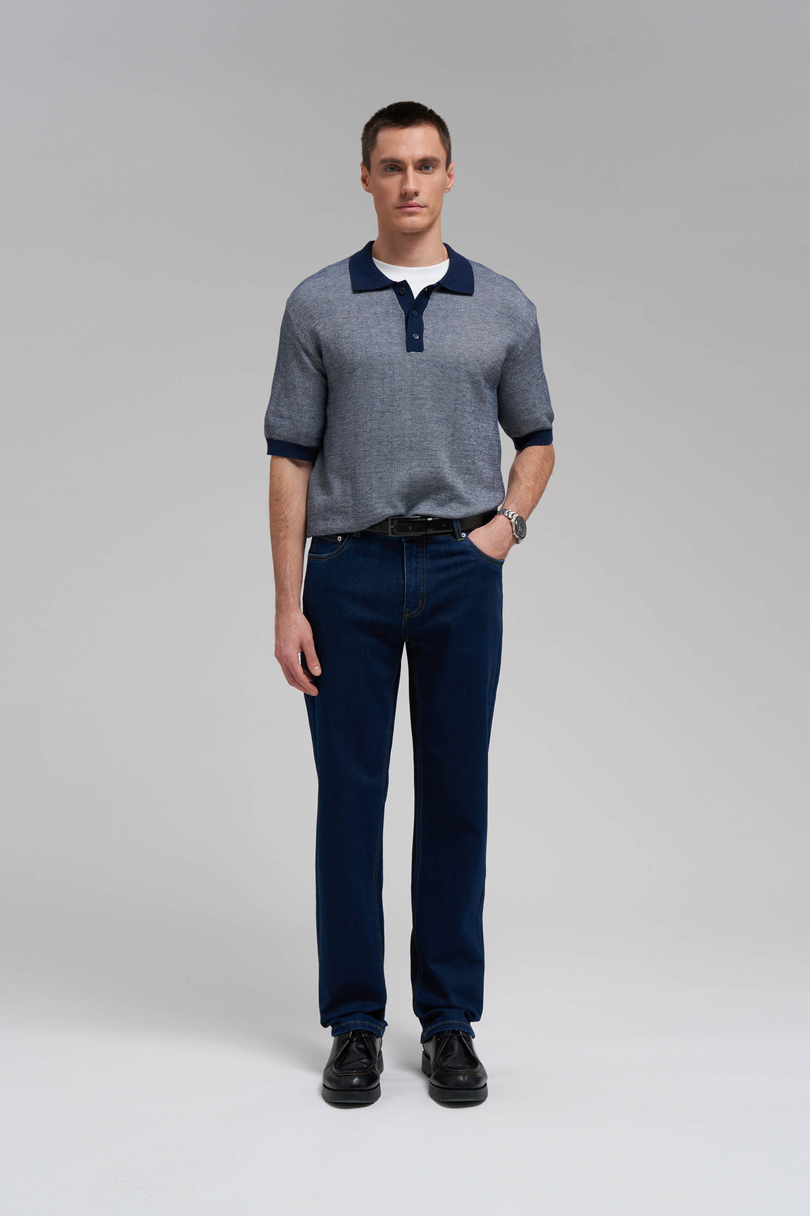 Джинсы Finn Flare прямого кроя, 127 dark denim, арт. FBG25003