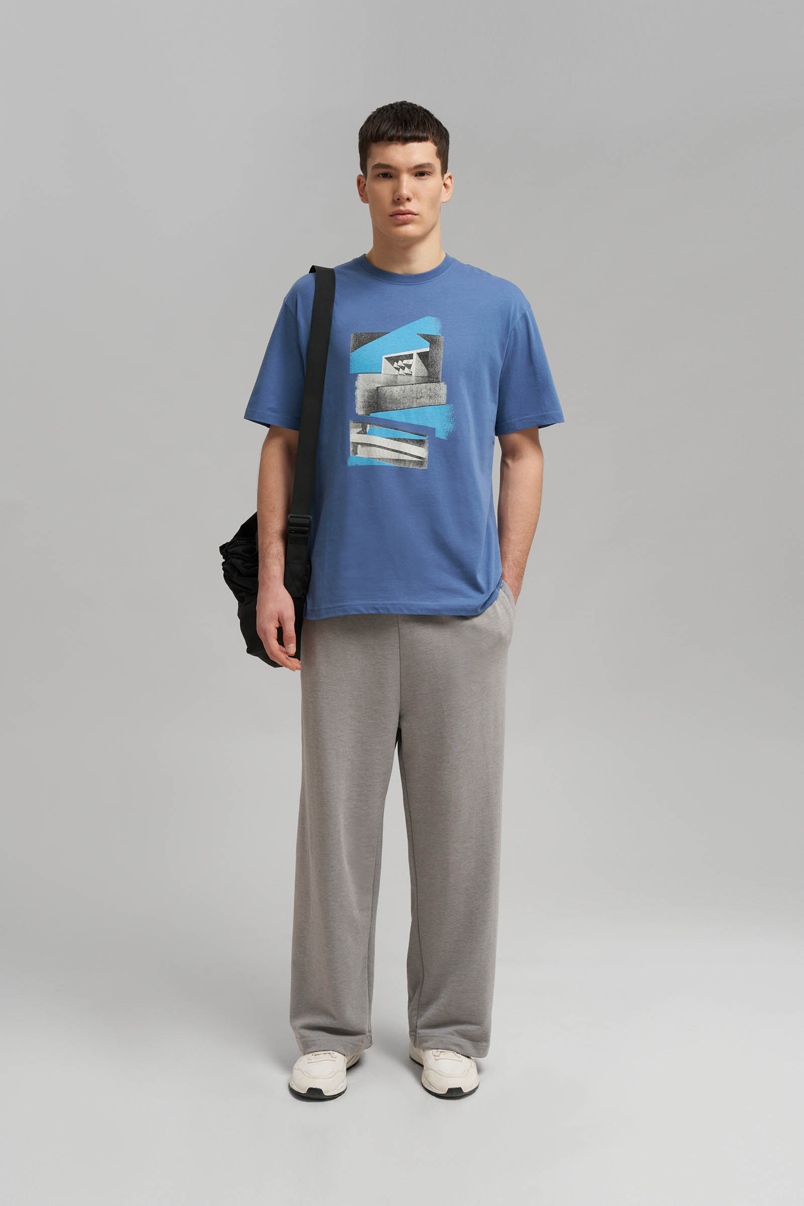 Футболка свободного кроя FINN FLARE, синий, арт. FBG22080