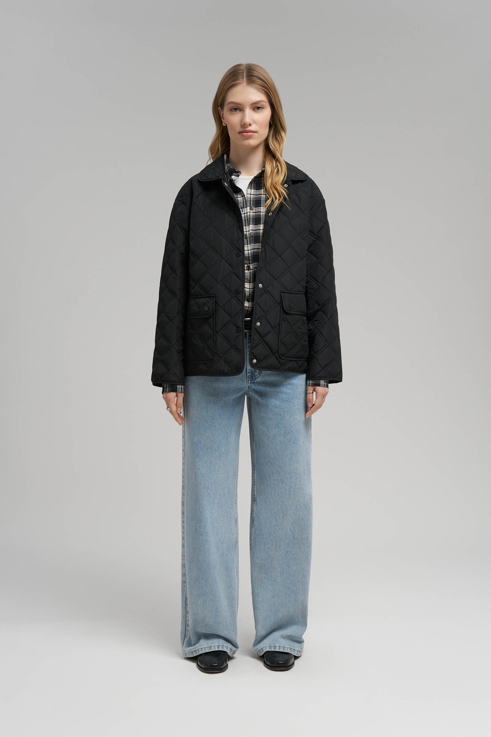 Стеганая куртка Finn Flare, 200 black, арт. FBG11007