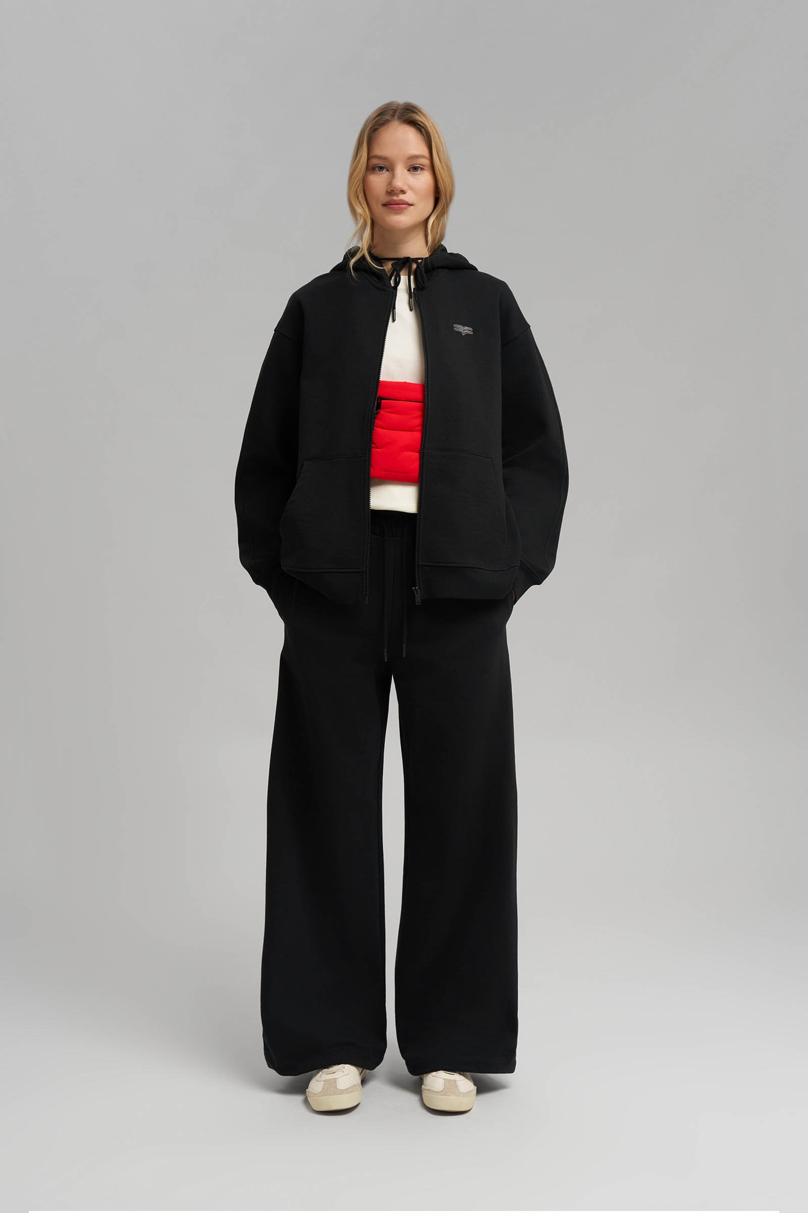 Толстовка FINN FLARE объемного кроя, 200 black, арт. FBG11076