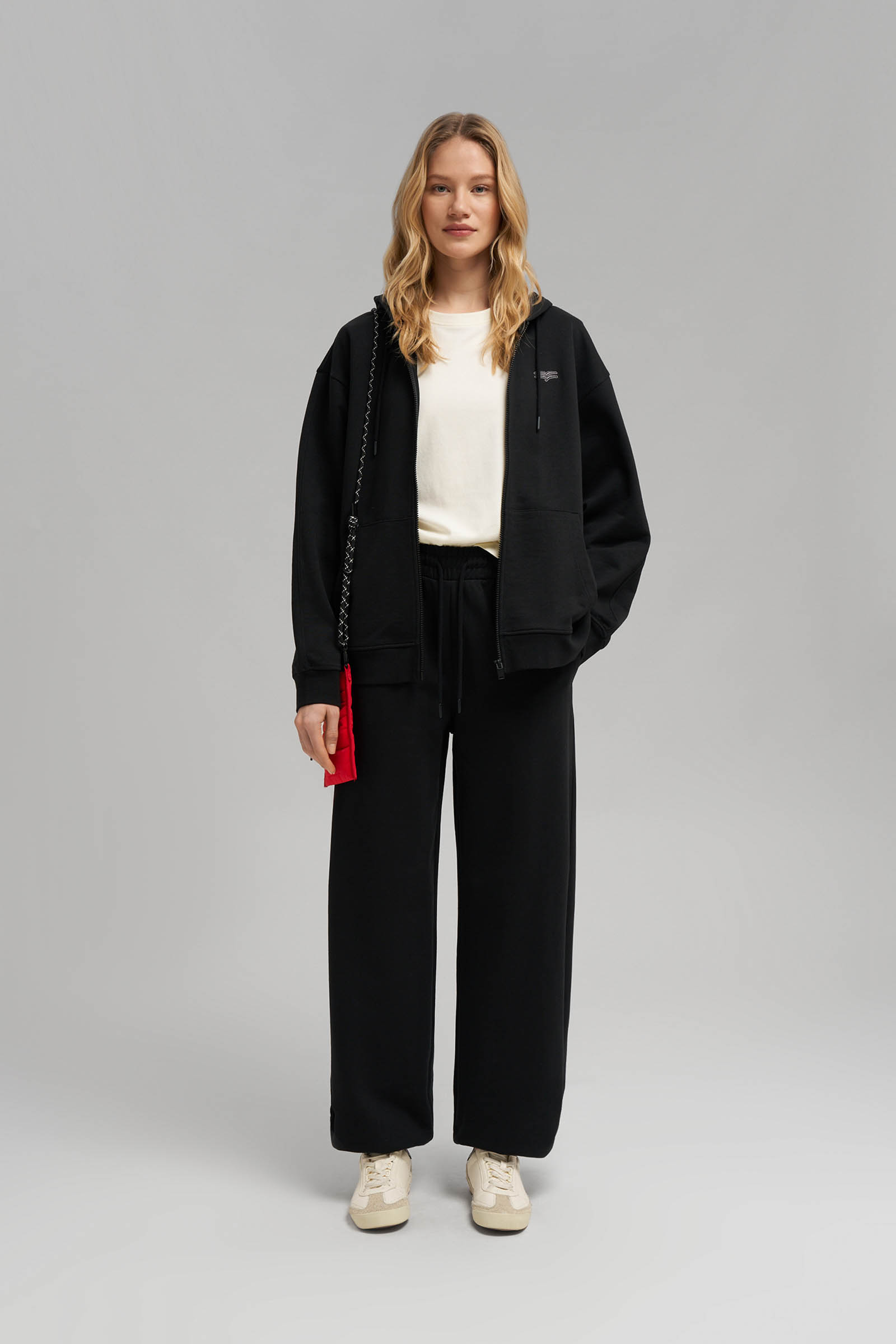 Трикотажные брюки oversize Finn Flare, 200 black, арт. FBG11078