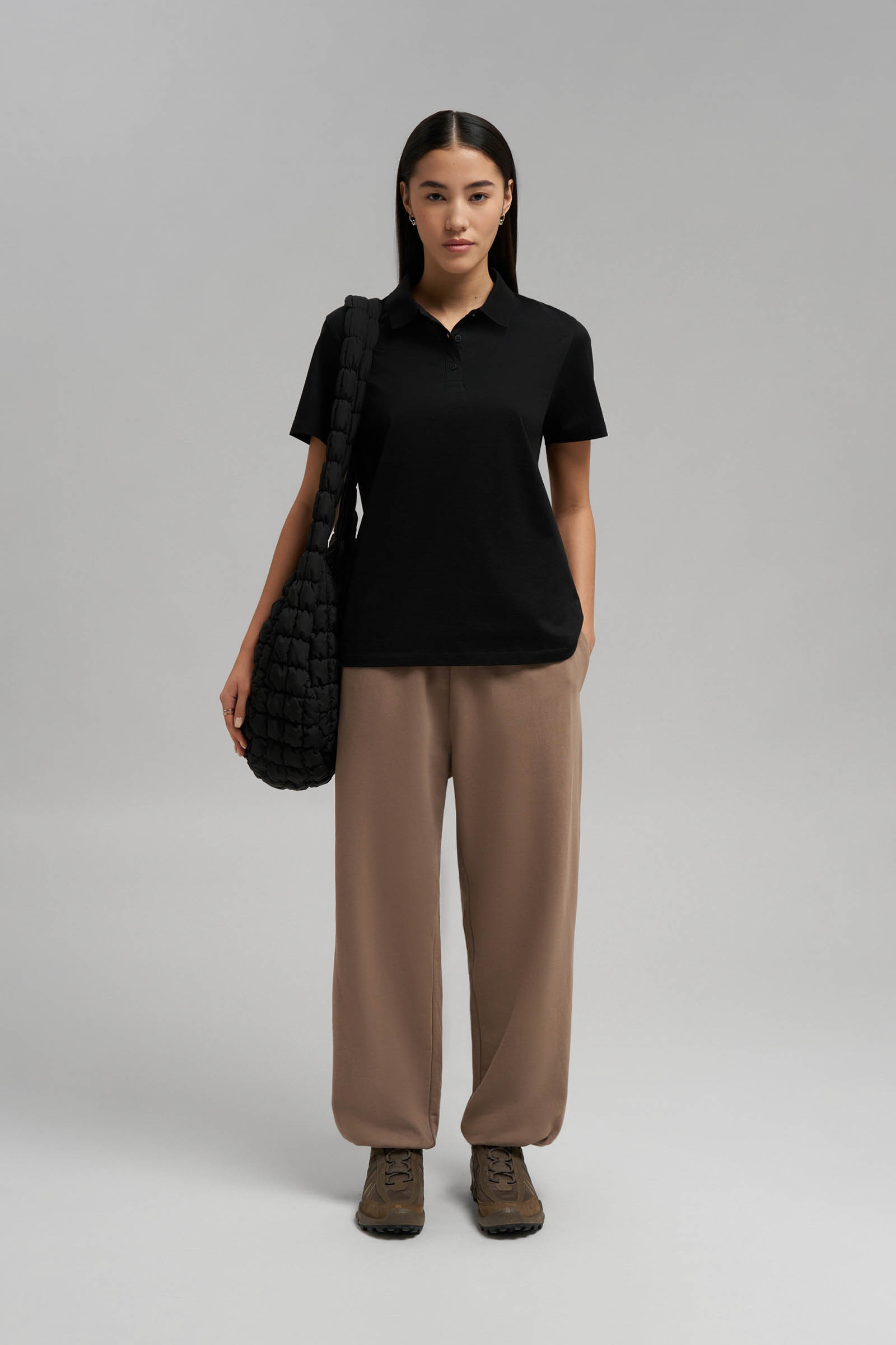 Поло FINN FLARE regular fit, 200 black, арт. FBG11086