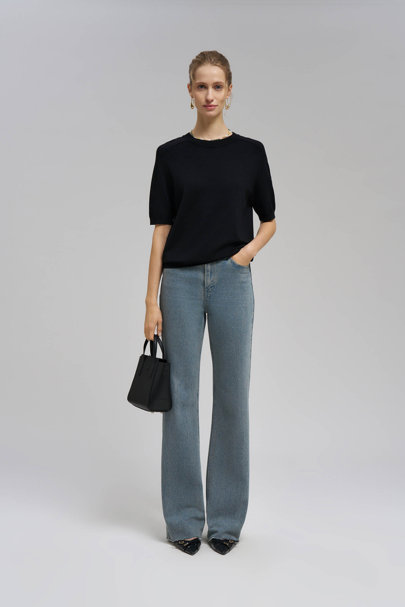 Джемпер Finn Flare с коротким рукавом, 200 black, арт. FBG11114