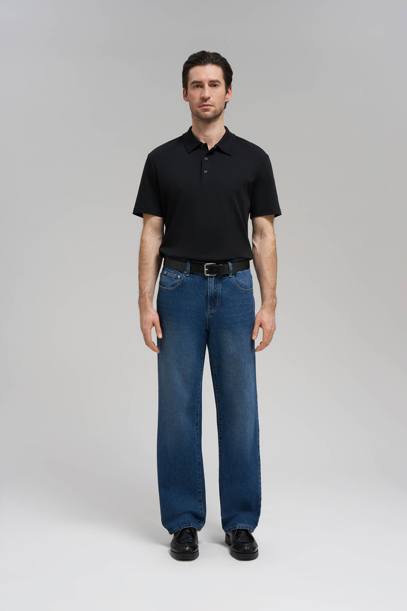 Поло Finn Flare Regular Fit, 200 black, арт. FBG21042