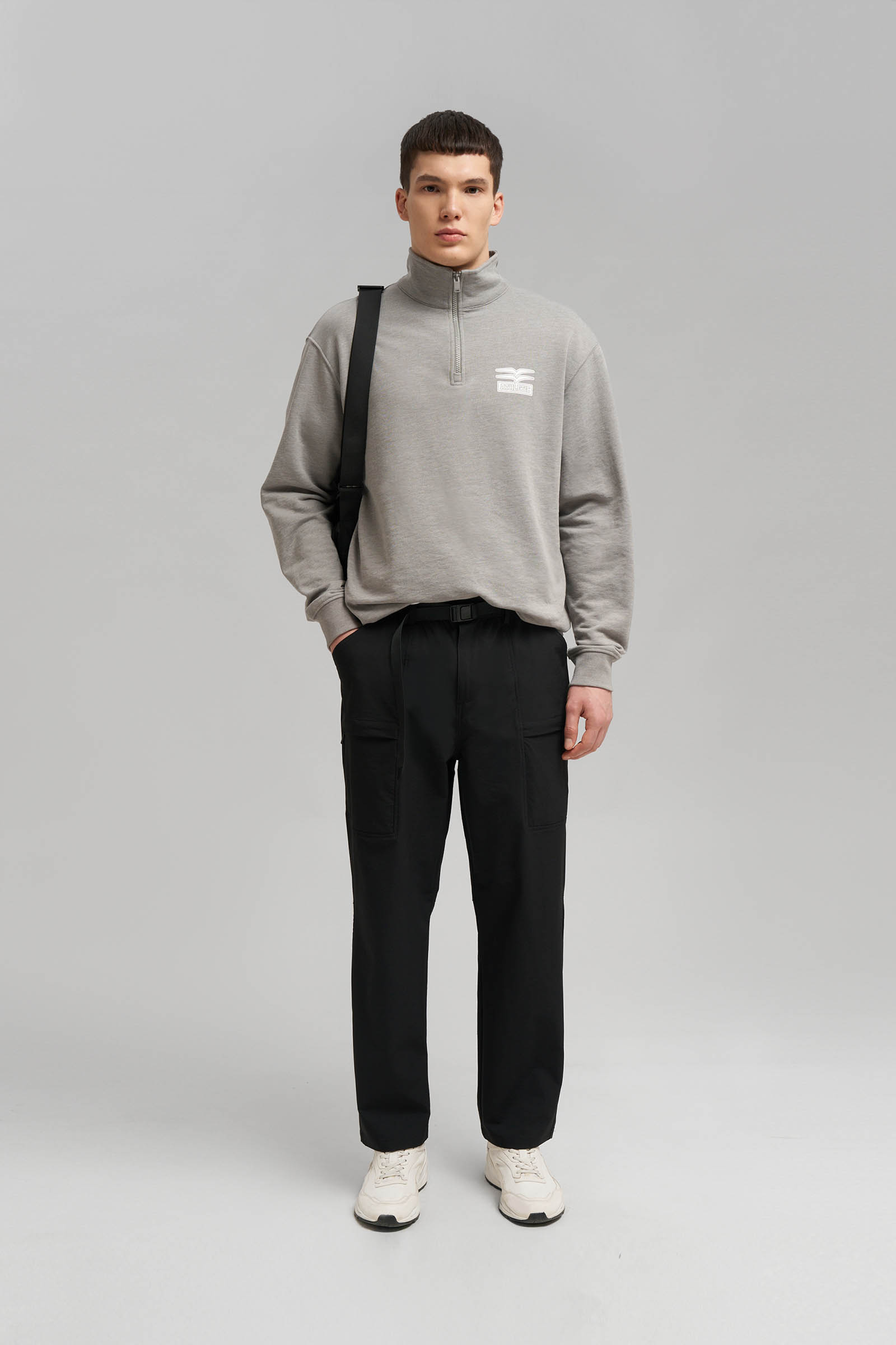 Брюки FINN FLARE из технологичной ткани, 200 black, арт. FBG21095